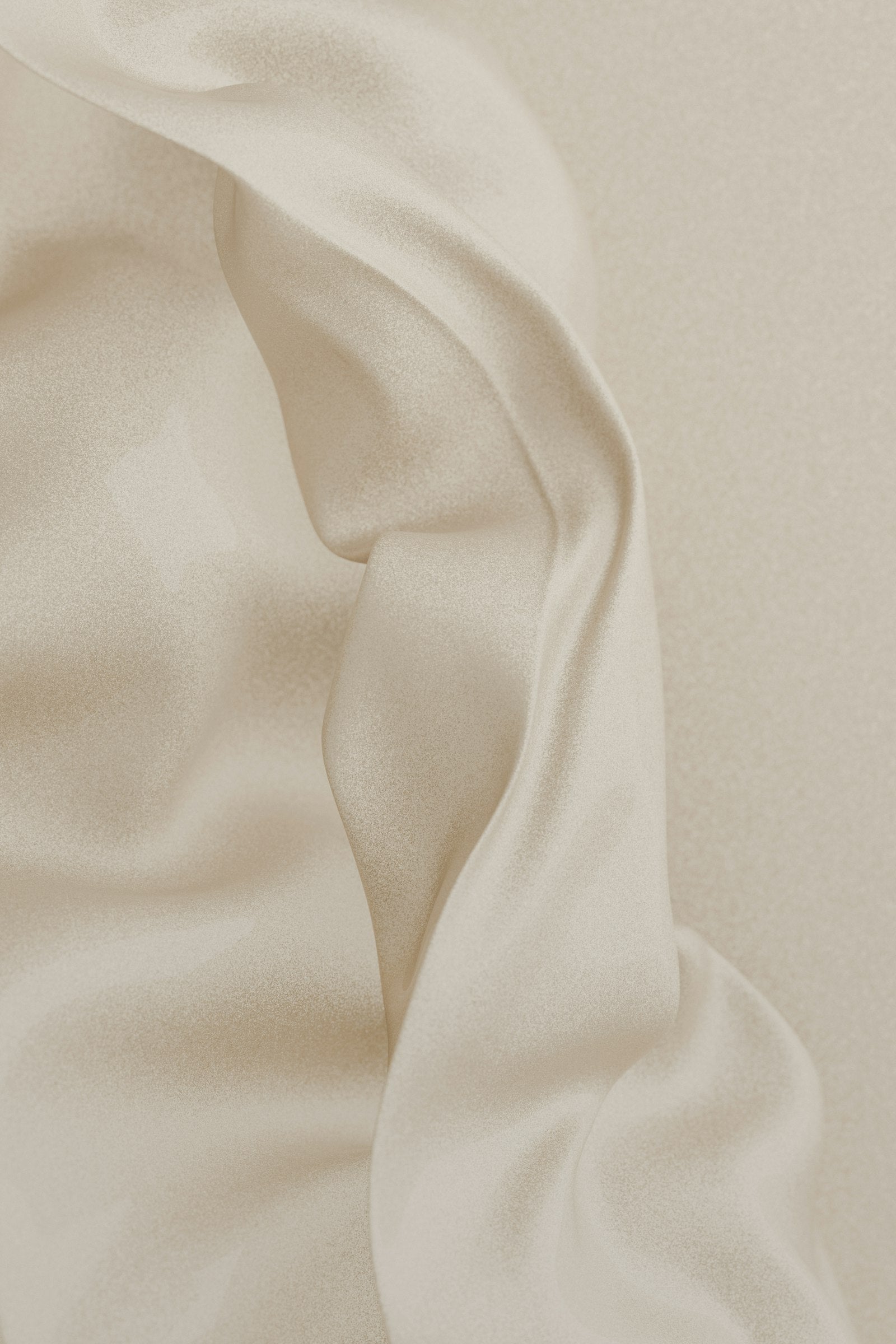 Weiches, helles Textil in Nahaufnahme