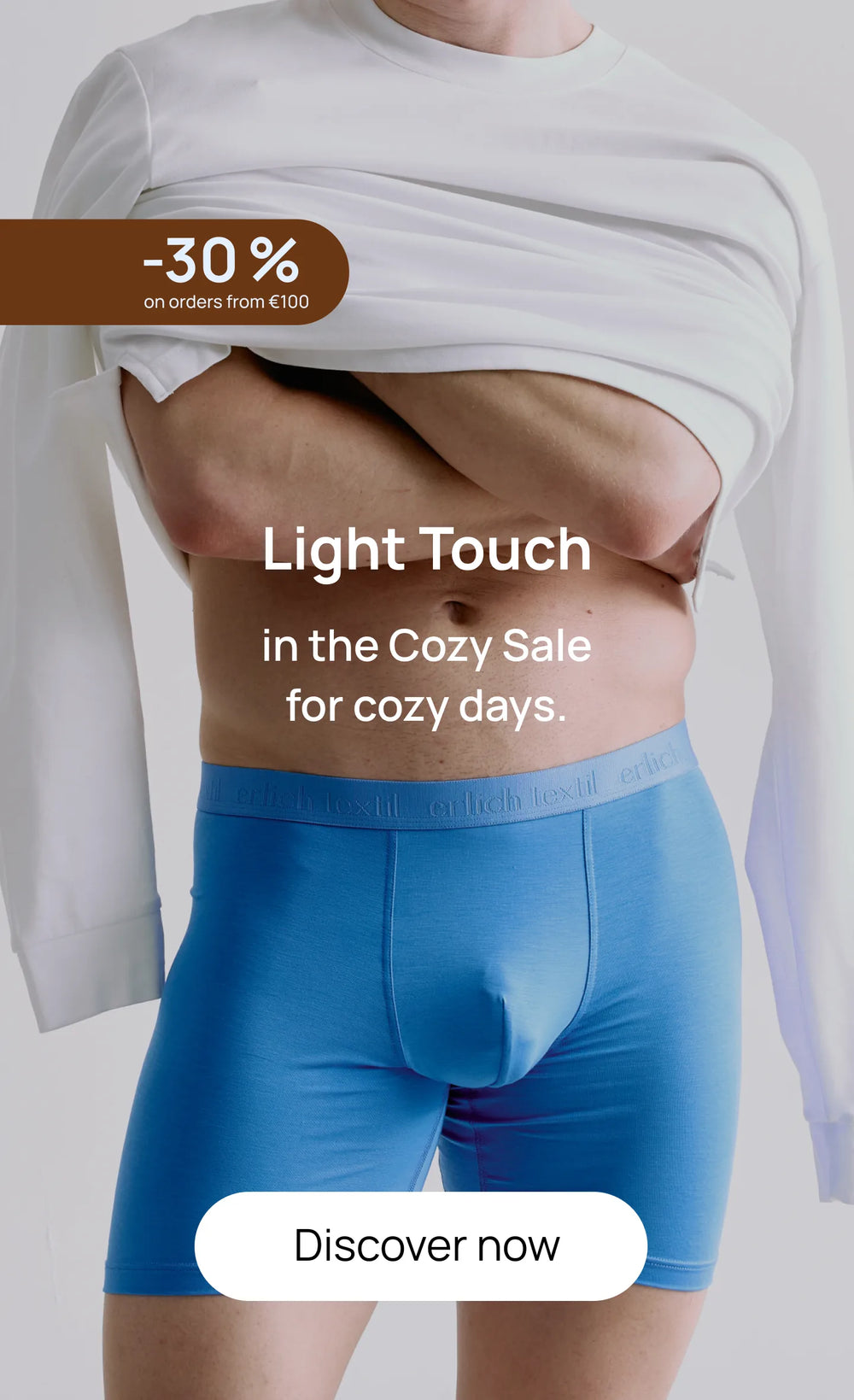 Light Touch for men in the Cozy Sale