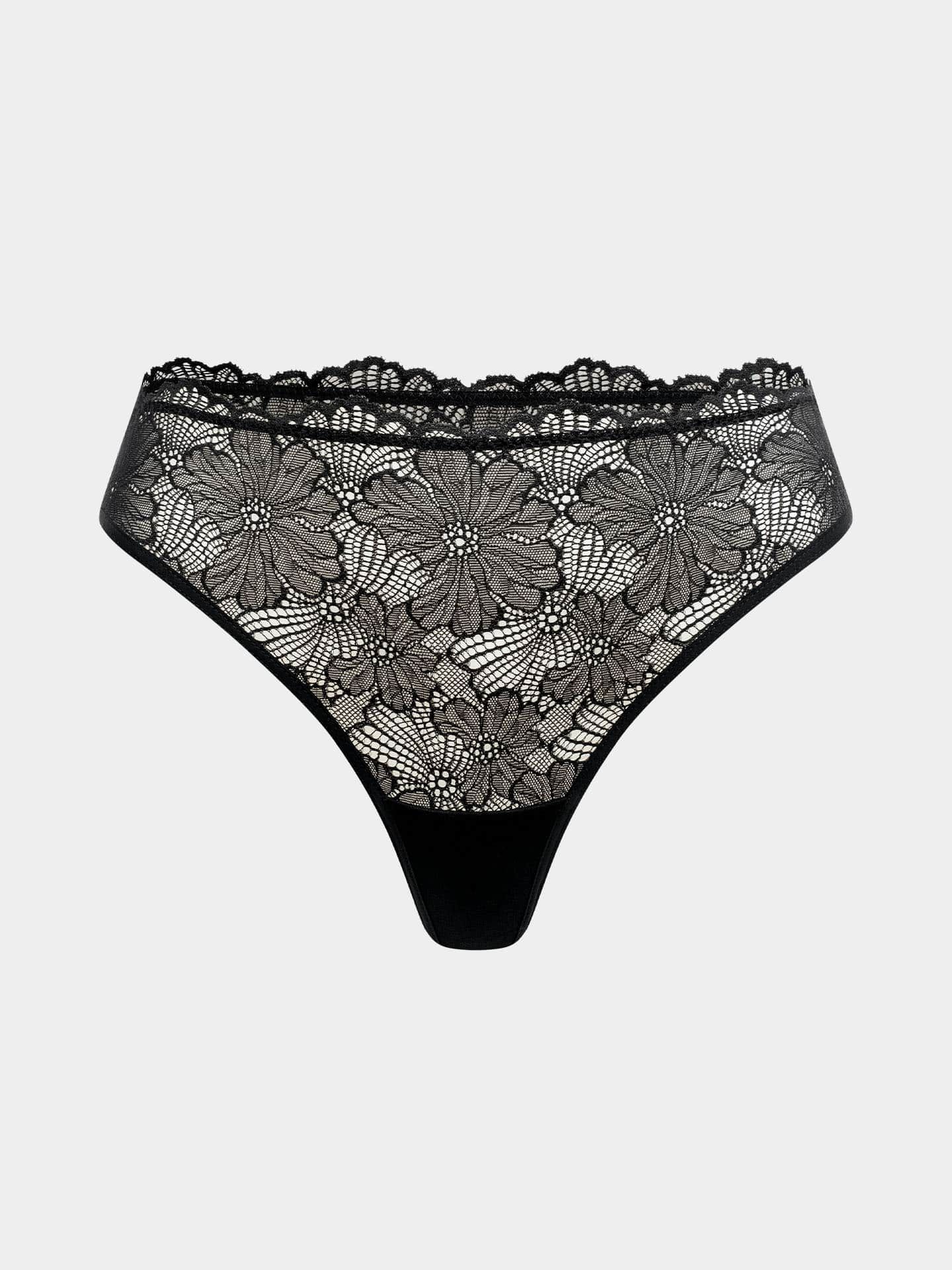 Classy Lace String schwarz  40