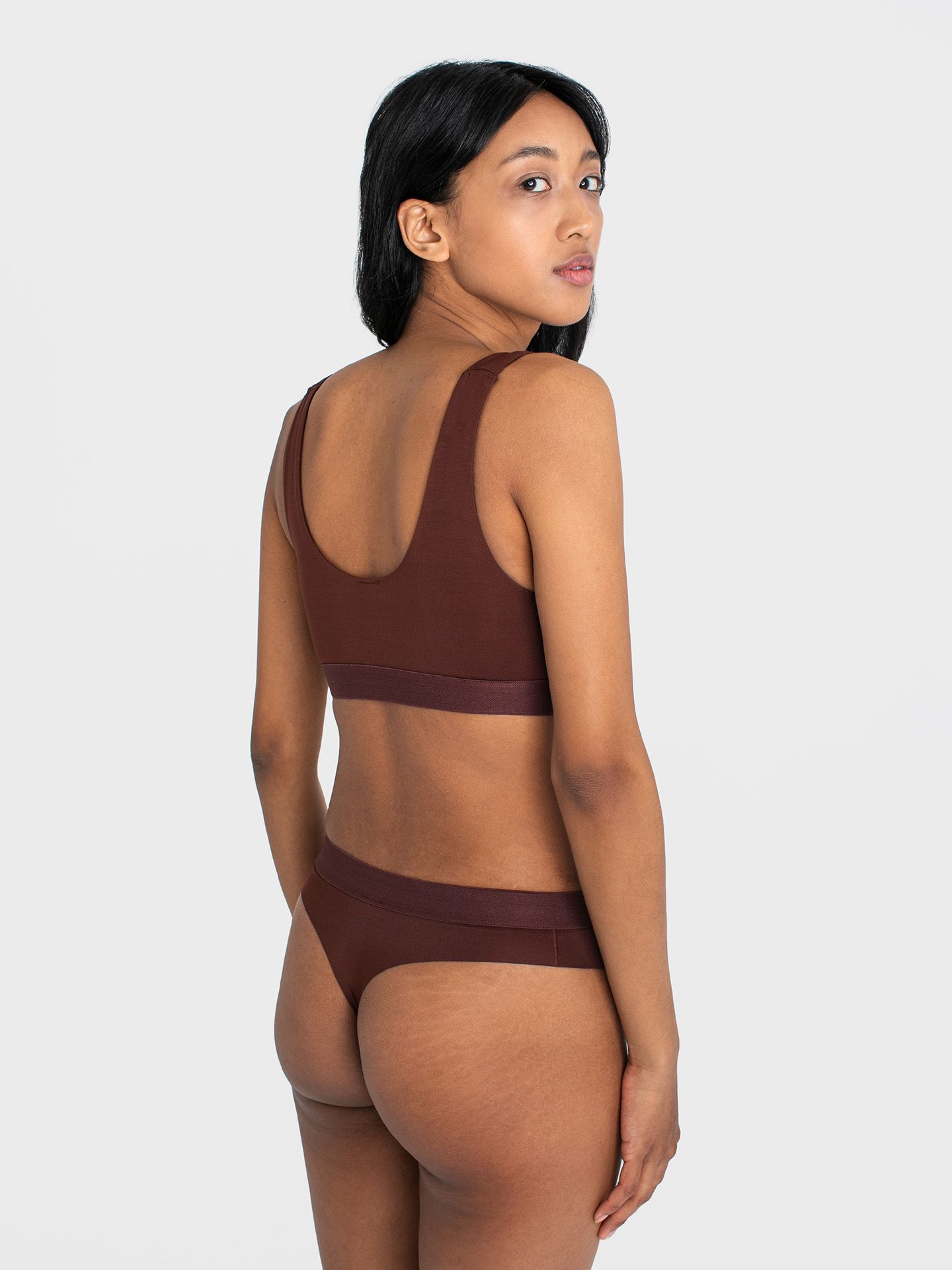 Smooth Seam Bustier umbra L