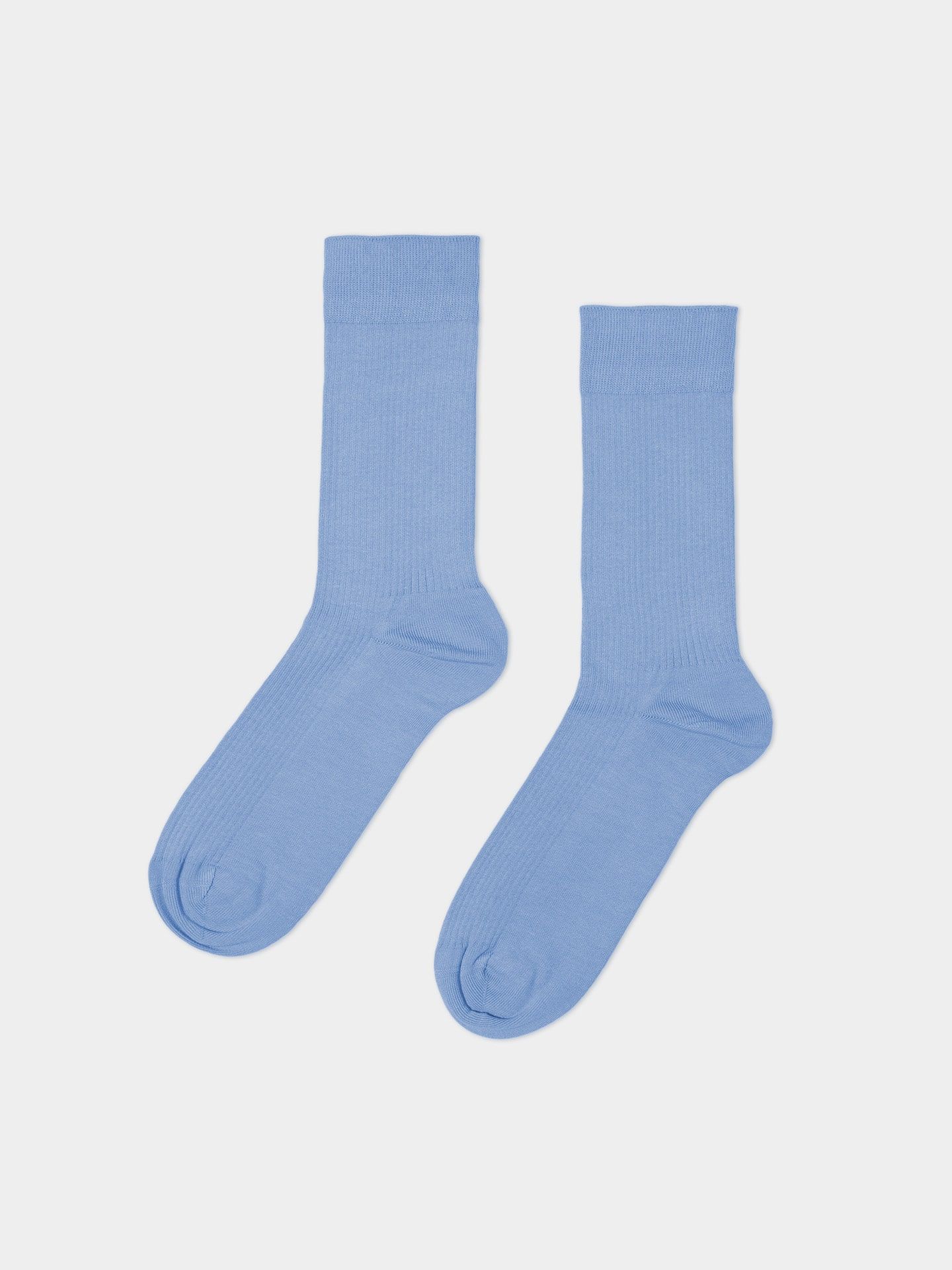 Casual Cotton Ribbed socks in a 3-pack sky blue 39-42