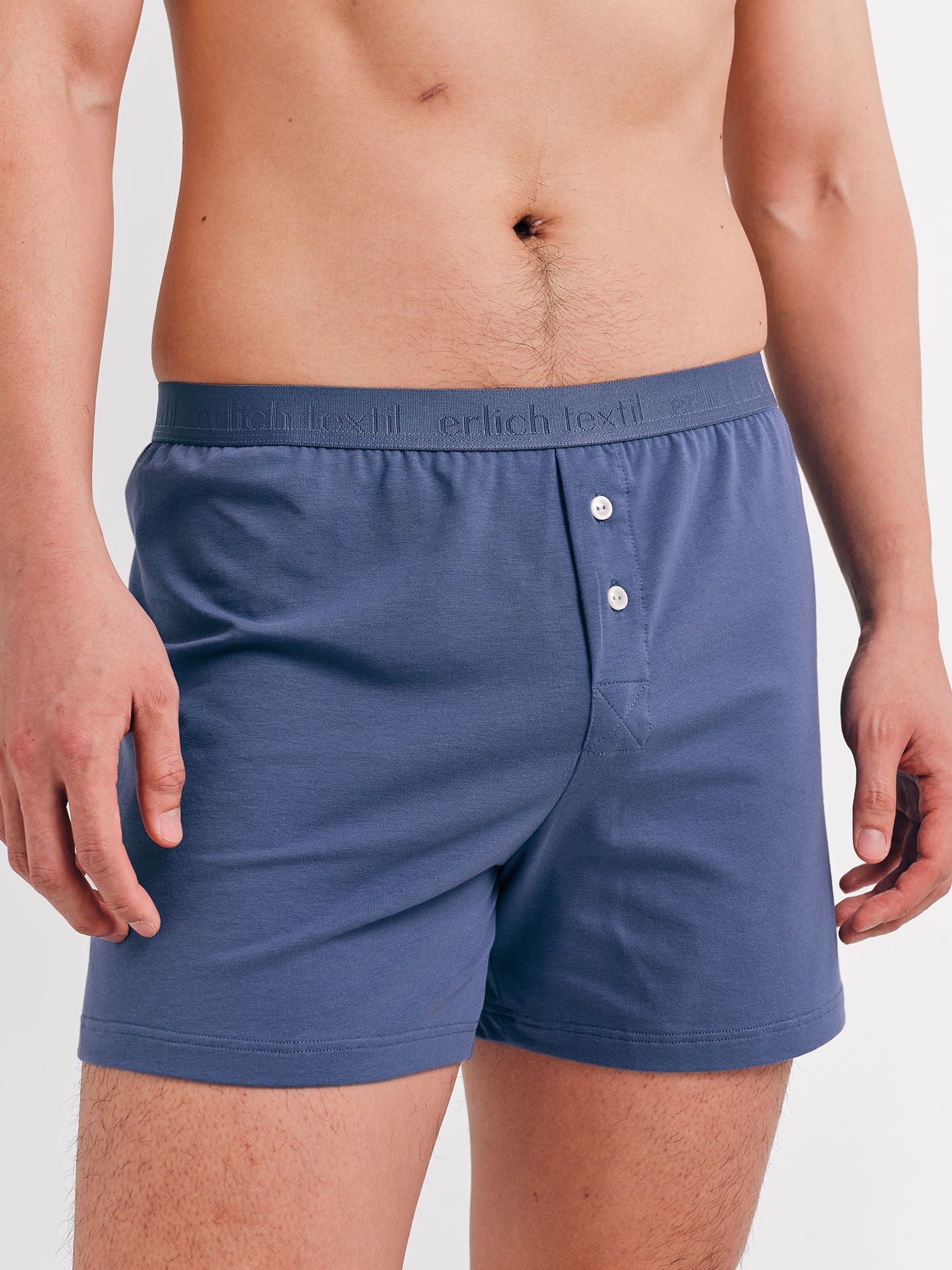 Casual Cotton Boxers graublau L