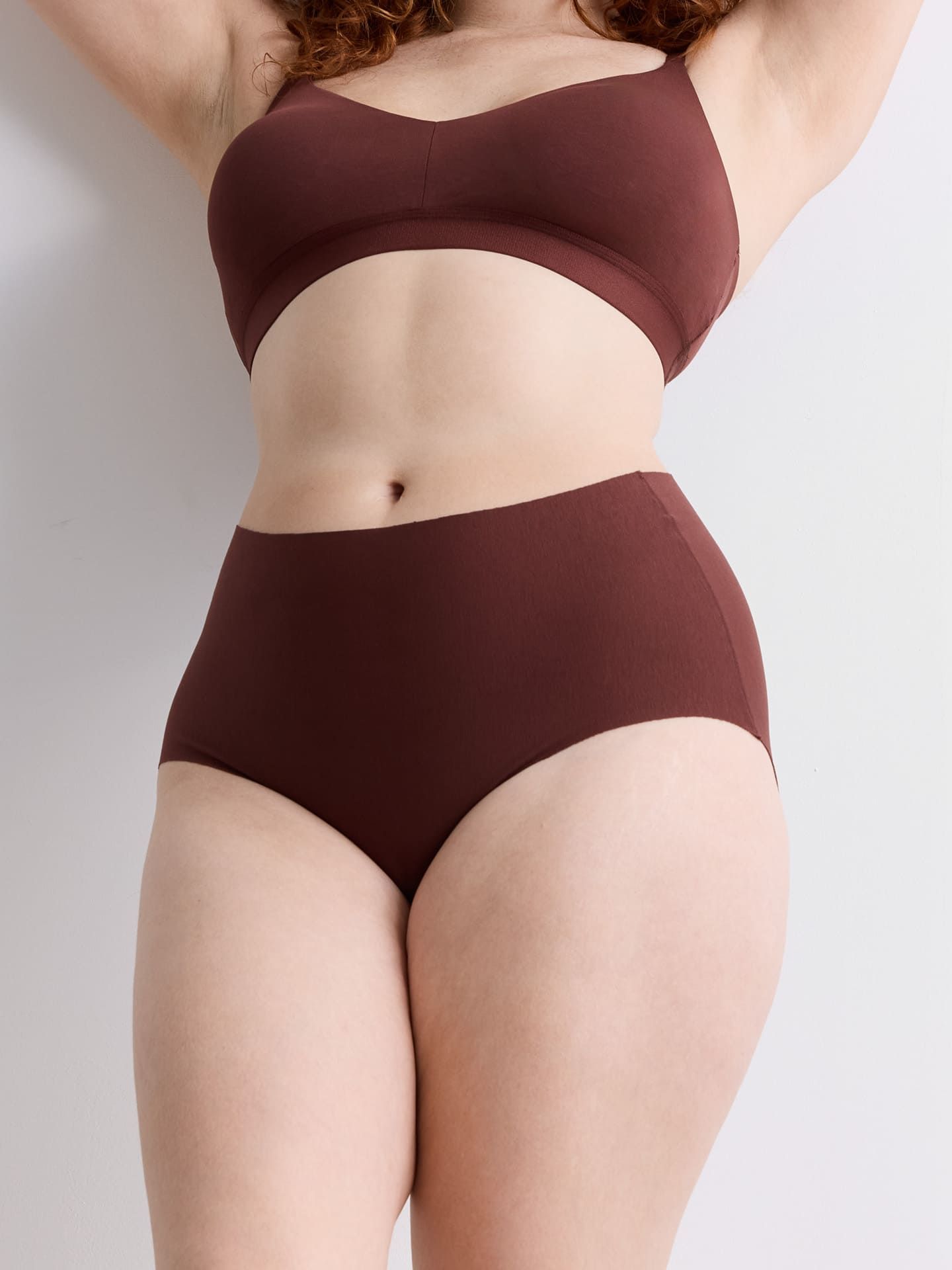 Casual Cotton High Waist Slip umbra XS