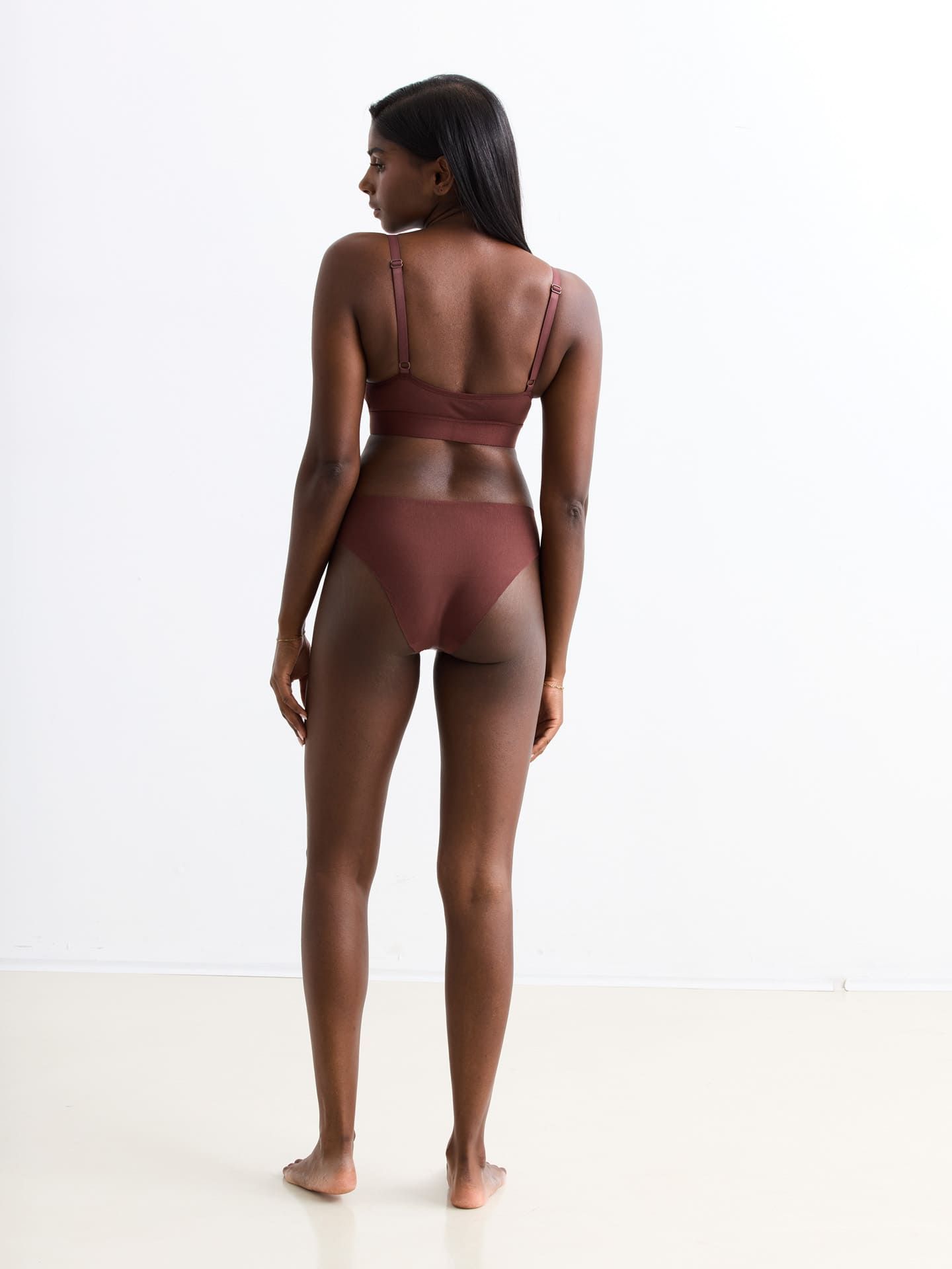 Casual Cotton Triangel Bralette umber XXL