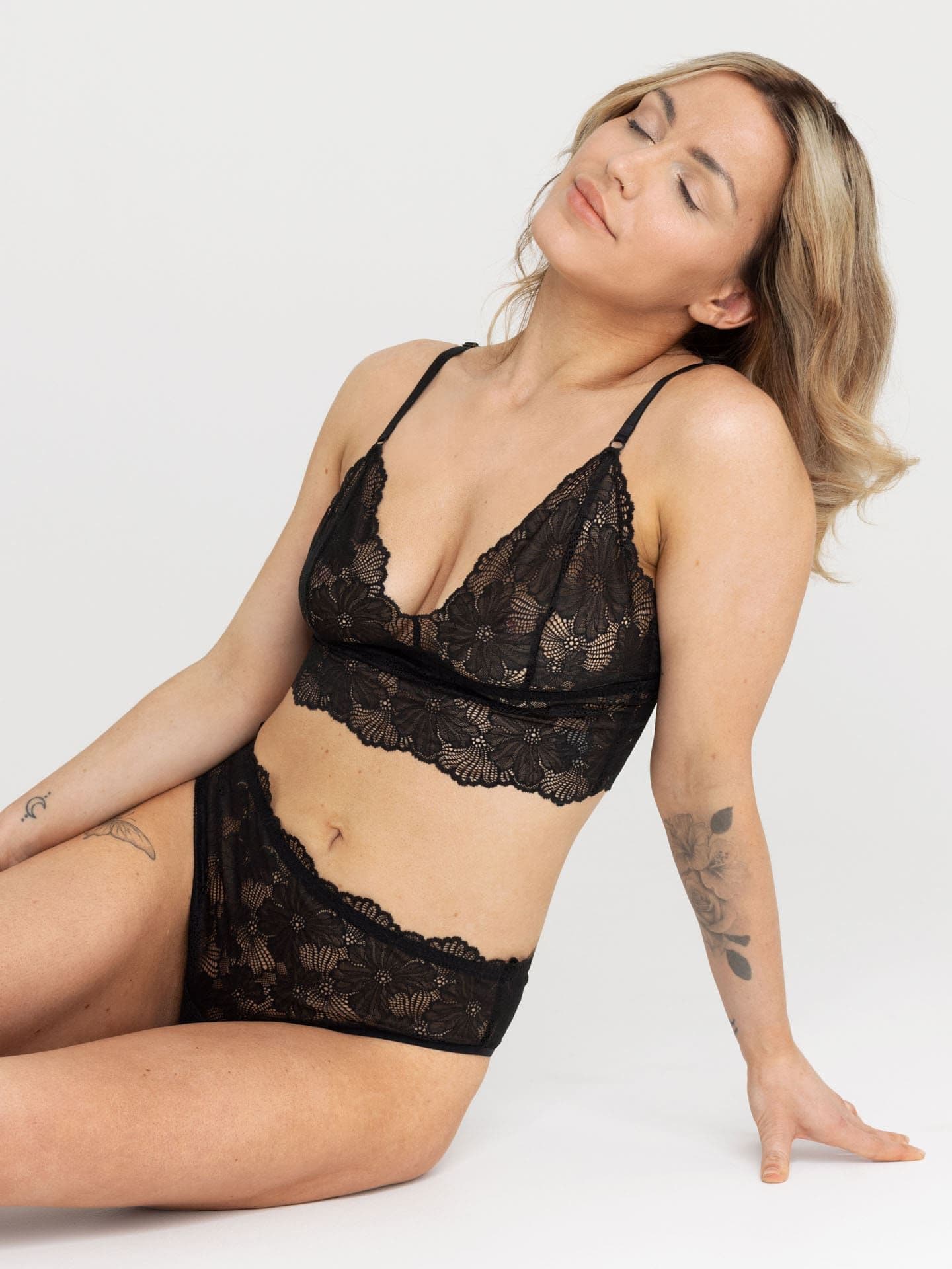 Classy Lace Bralette Top black 38