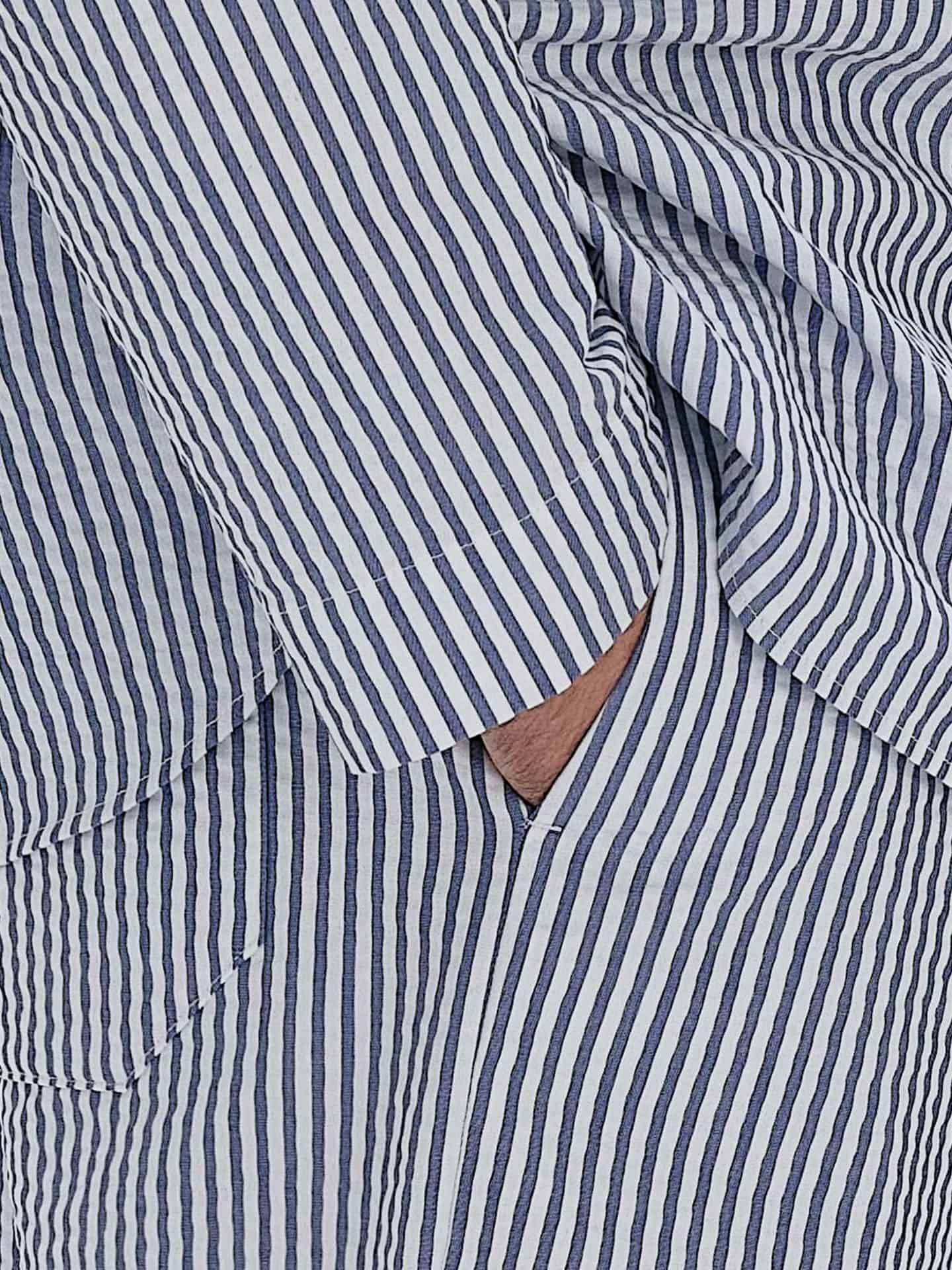 Avonté Pyjama Shorts classic blue stripe Nightwear Size L