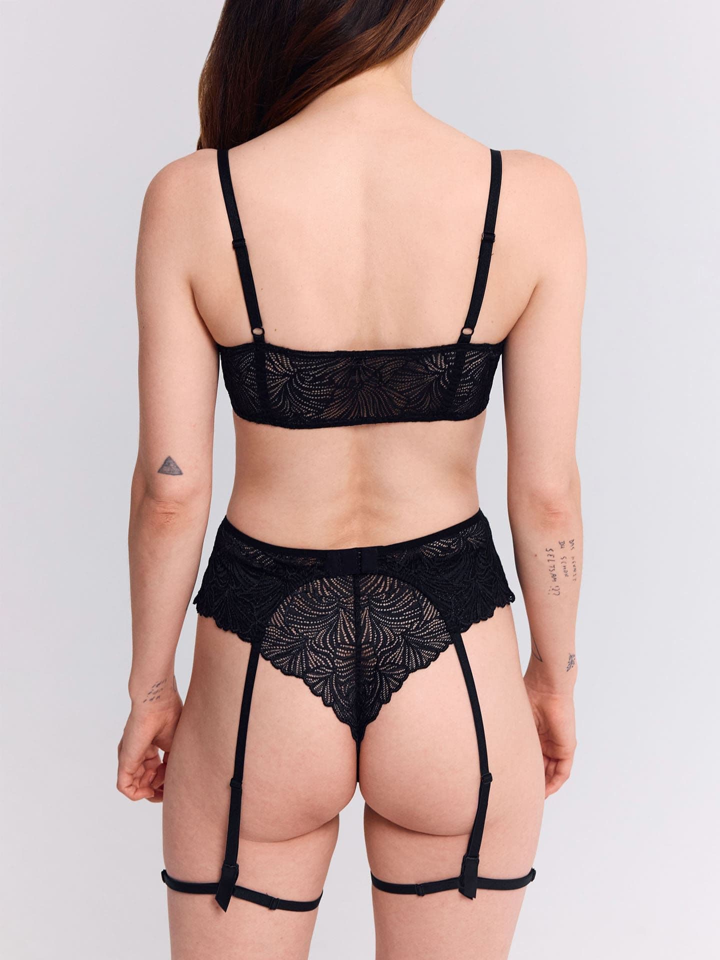 Fluid Lace Strumpfhalter schwarz 38/40