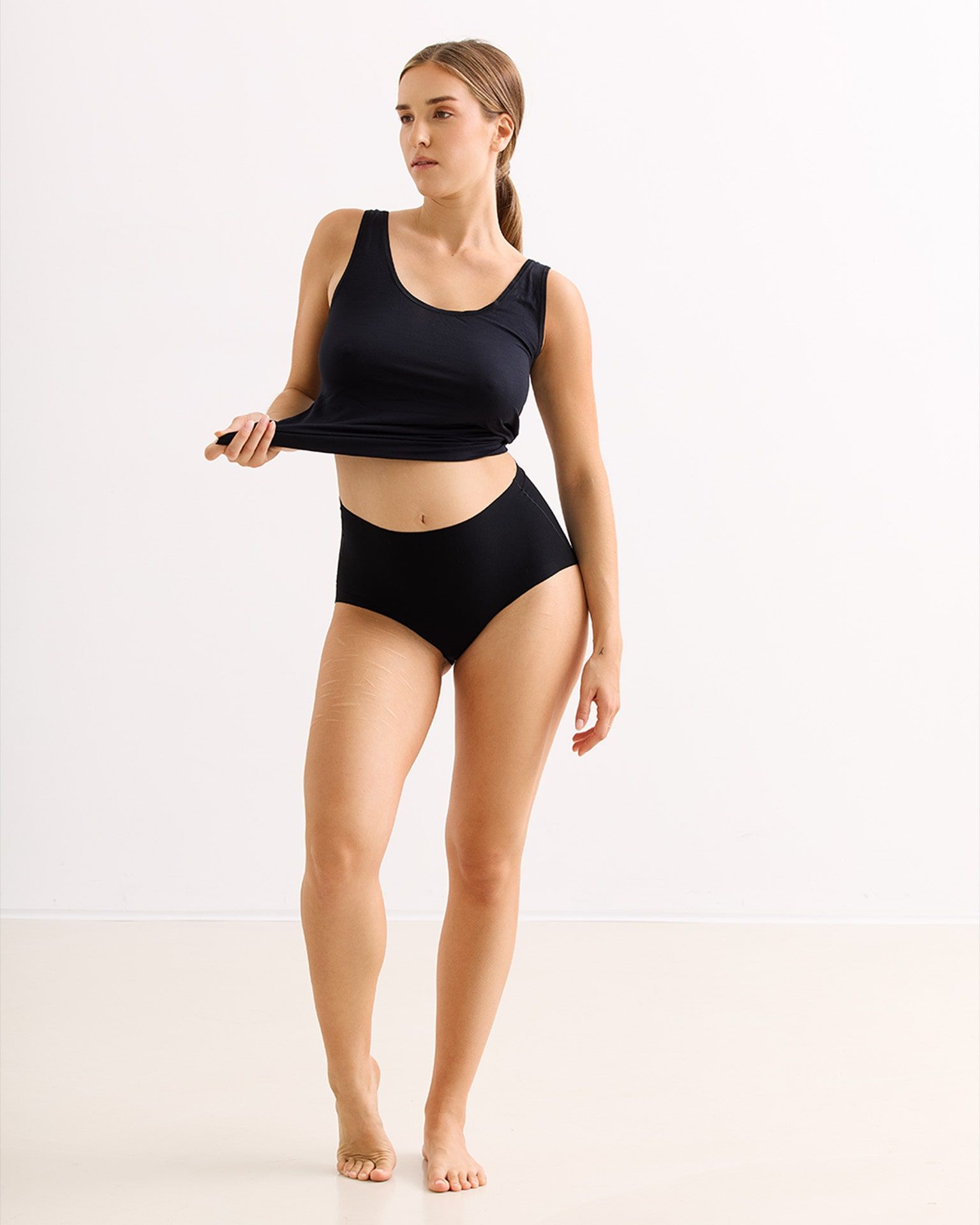 Light Touch High Waist Briefs black M