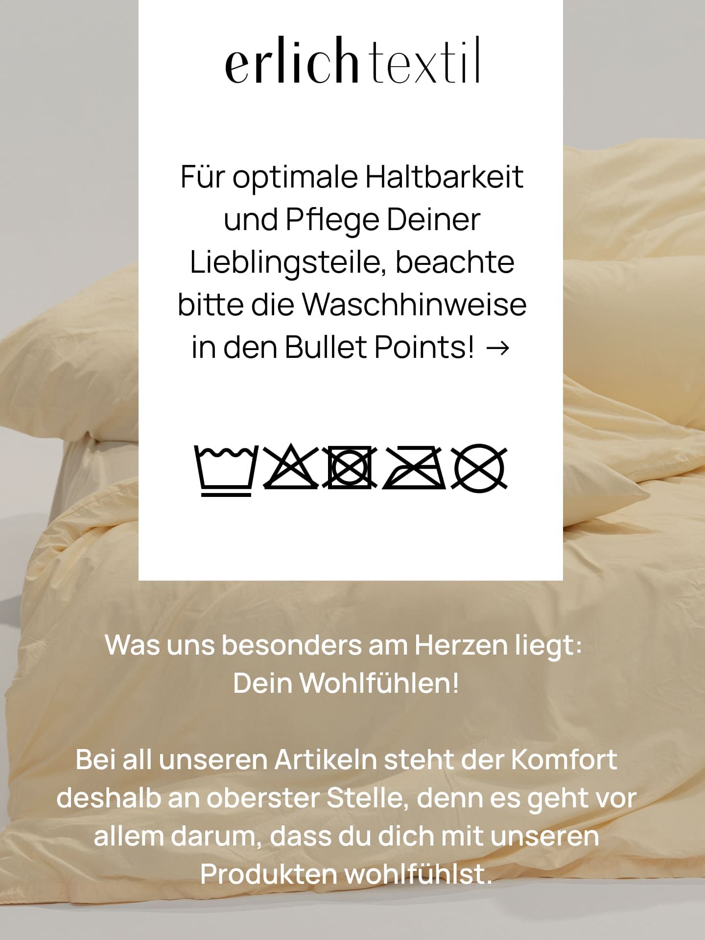 allesorten x erlich textil Finn Bettdeckenbezug knallblau 135x200