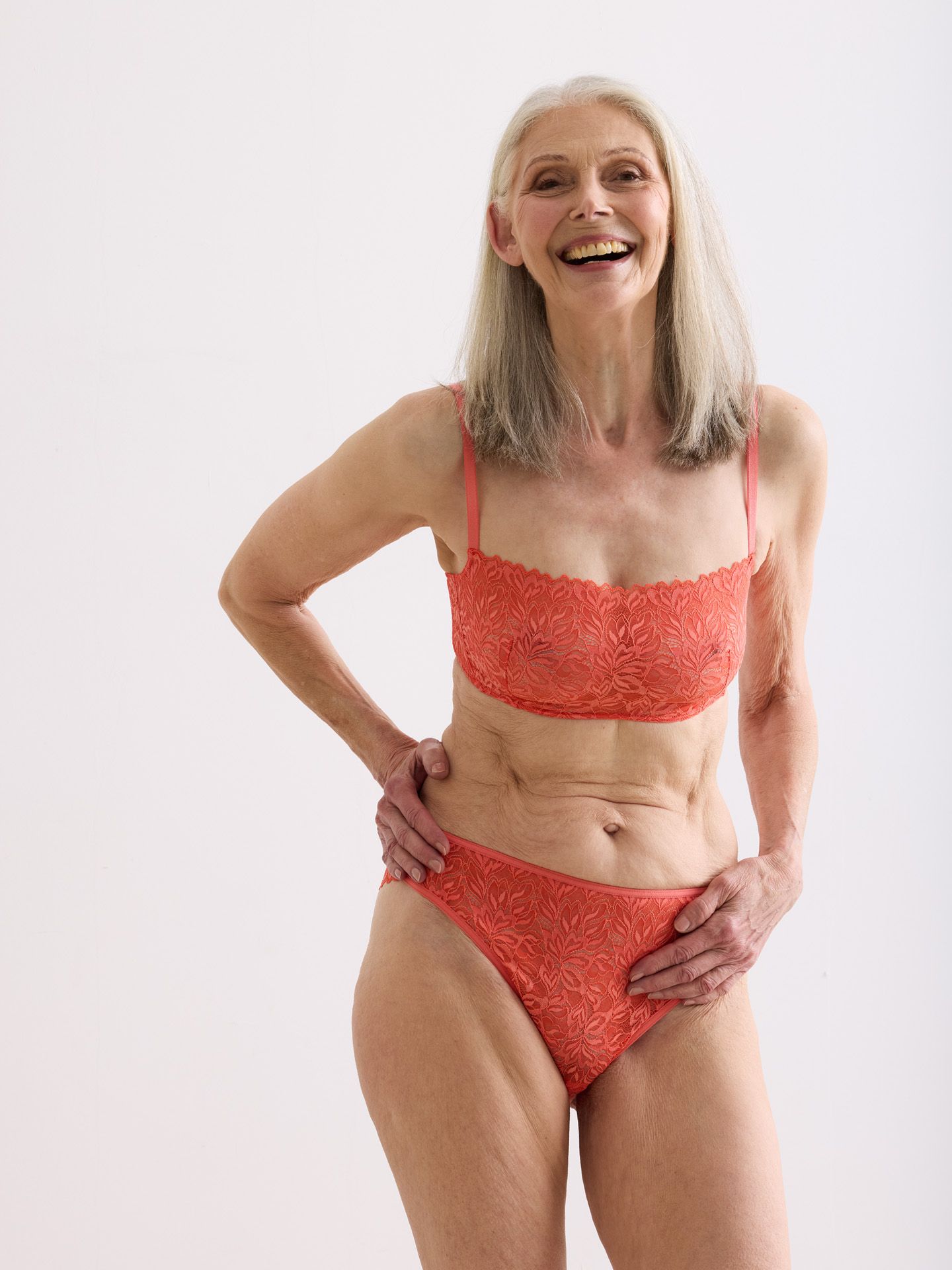 Dreamy Lace Bandeau Bralette wild orange 40