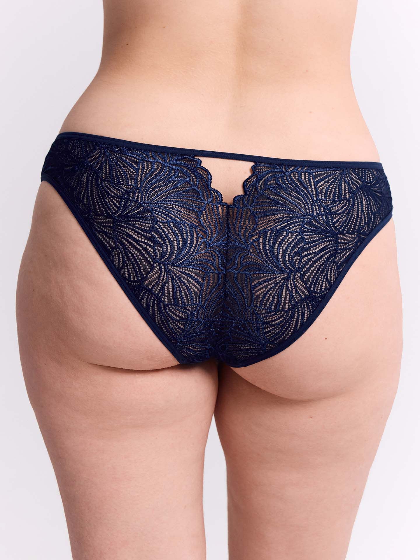 Fluid lace briefs midnight blue 38