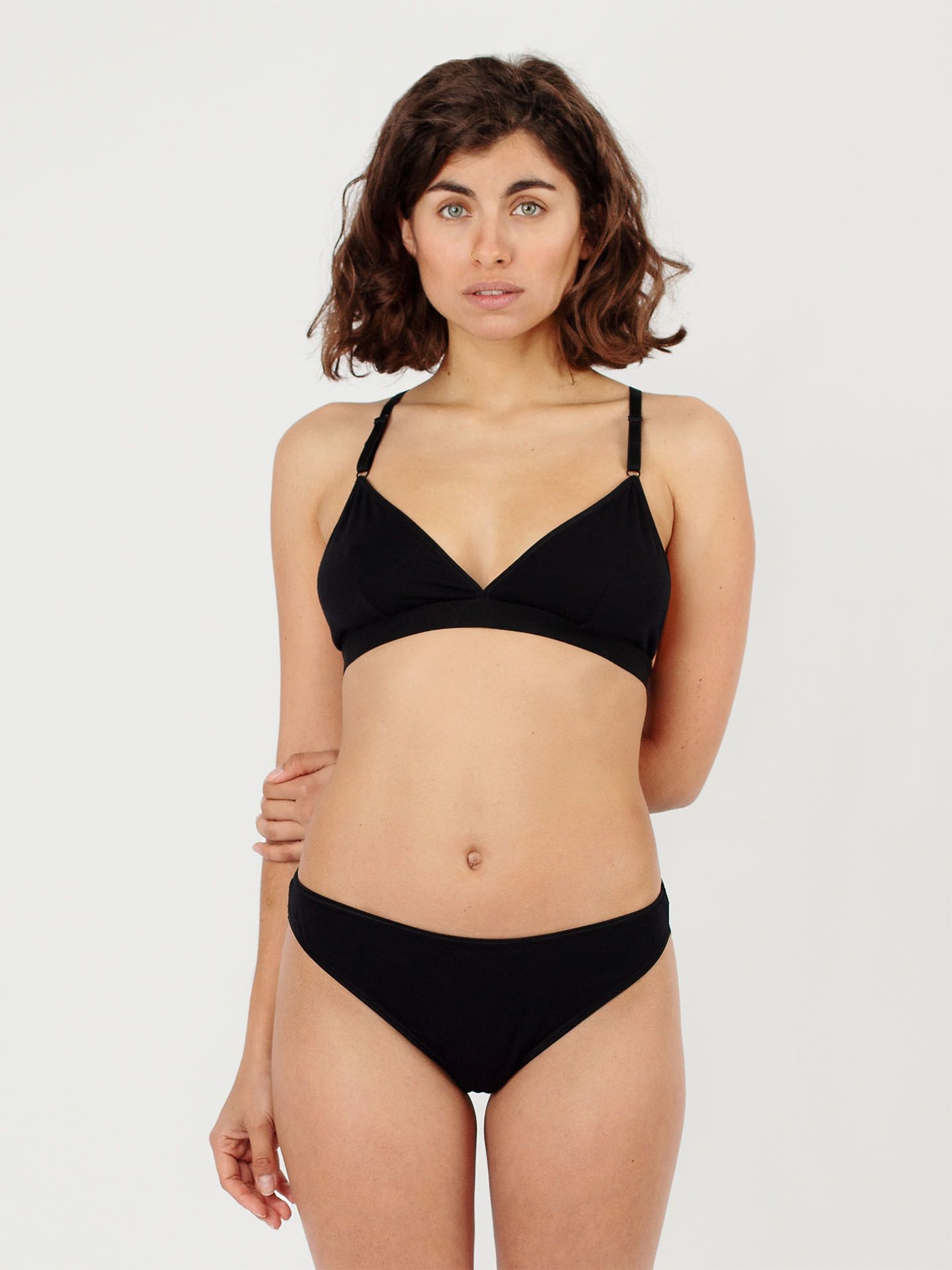 Sophie 3-pack black briefs size 38