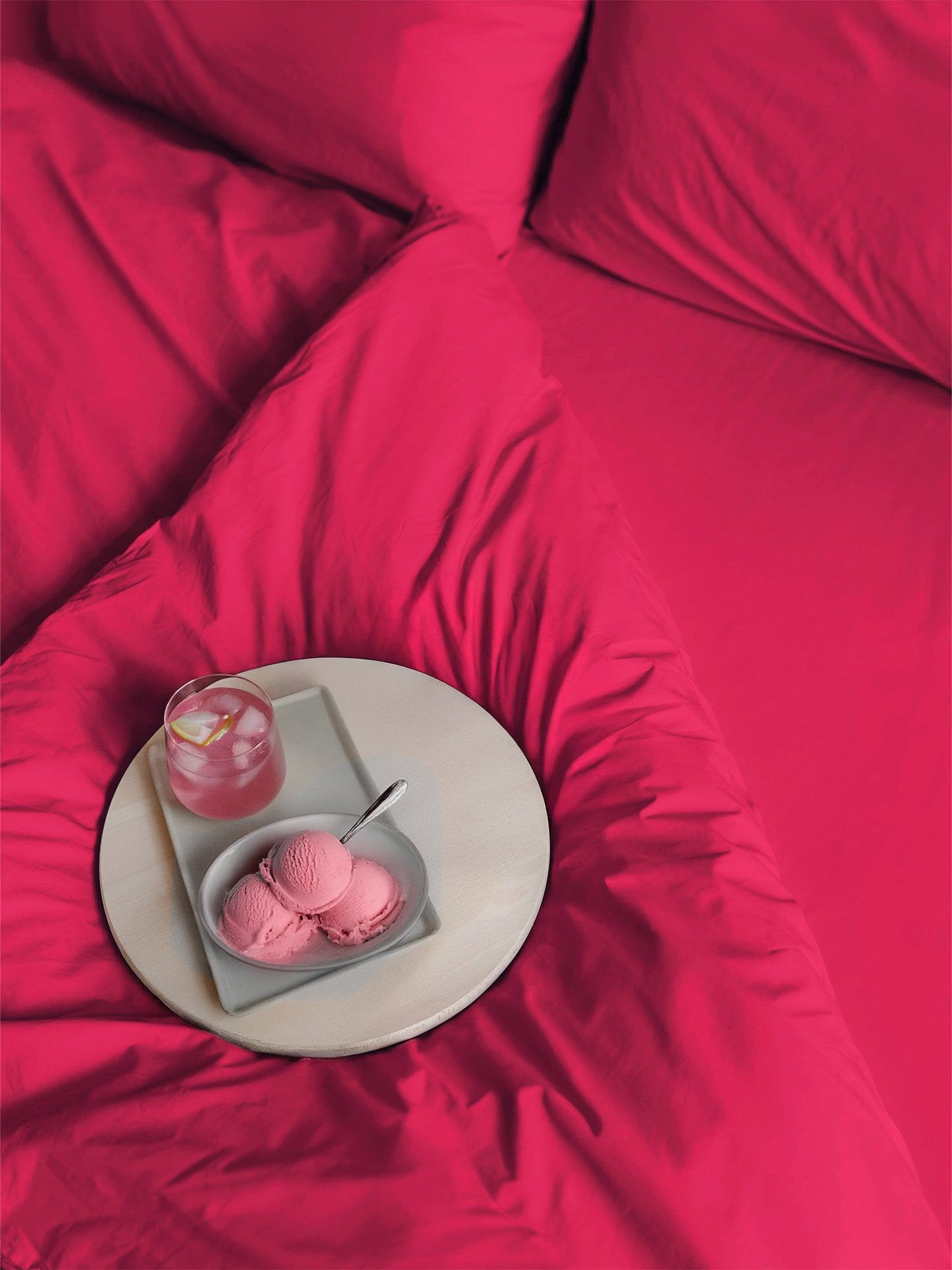 Cotton Select fitted sheet hot pink 140x200