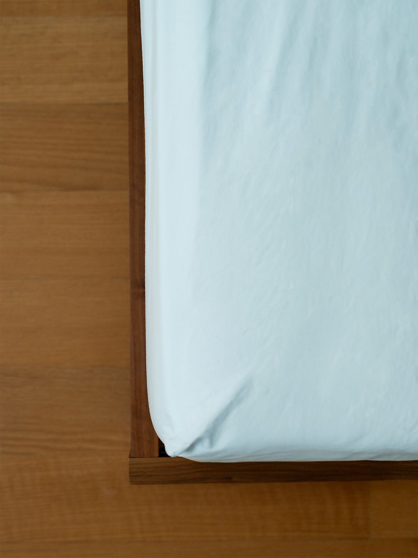 Cotton Select fitted sheet ice blue 180x200