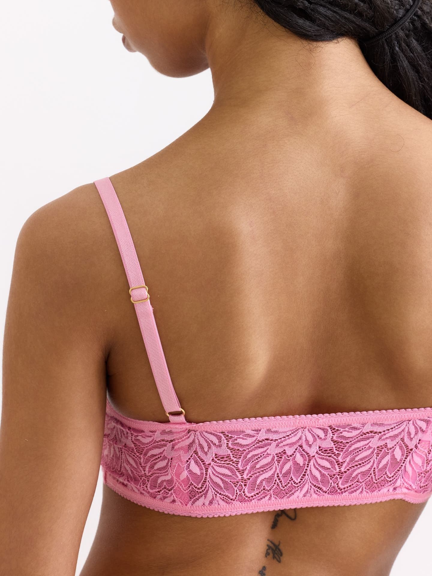 Iconic Lace Bandeau Bralette bubblegum 40
