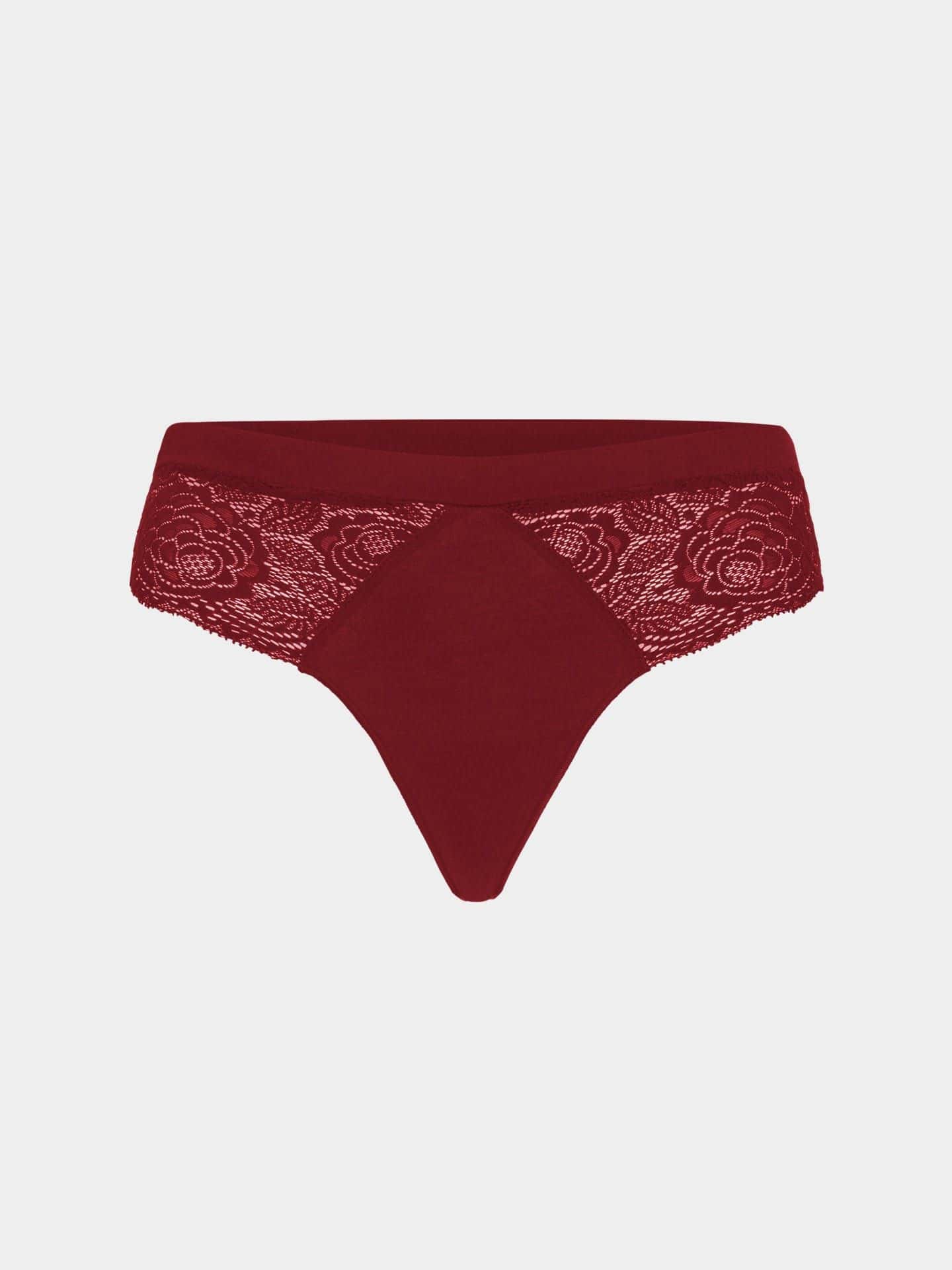 Gertrud thong wine red 38