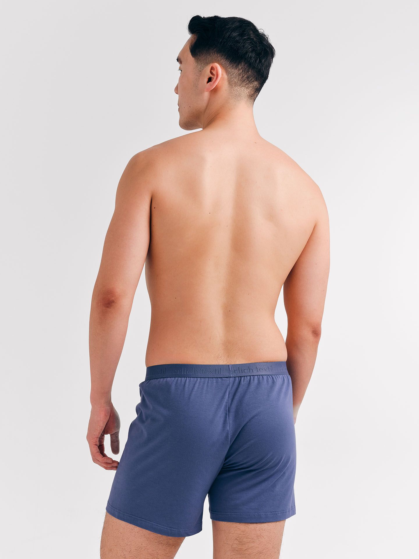 Casual Cotton Boxers graublau L