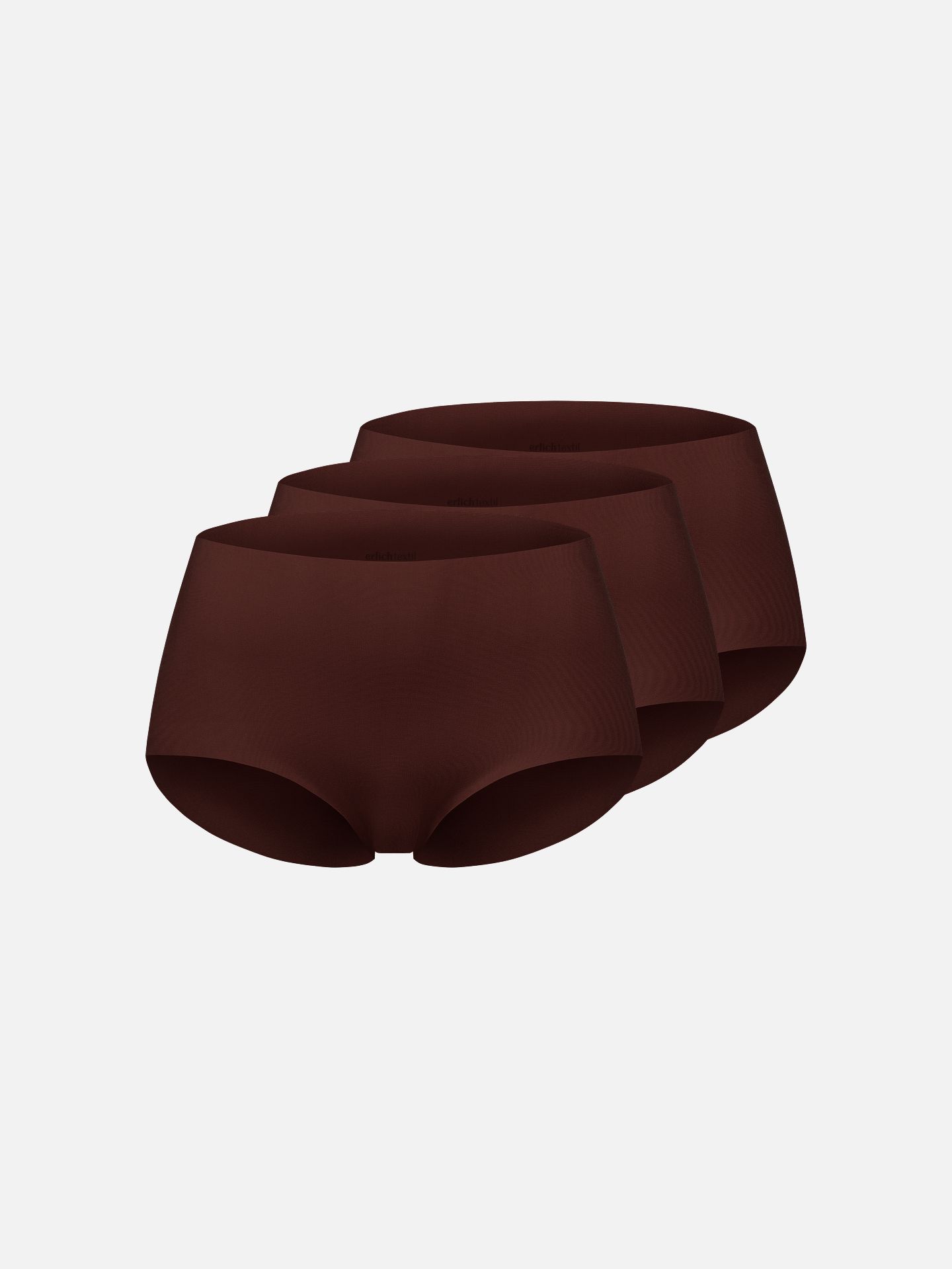 Casual Cotton High Waist Briefs in a pack of 3 umber S