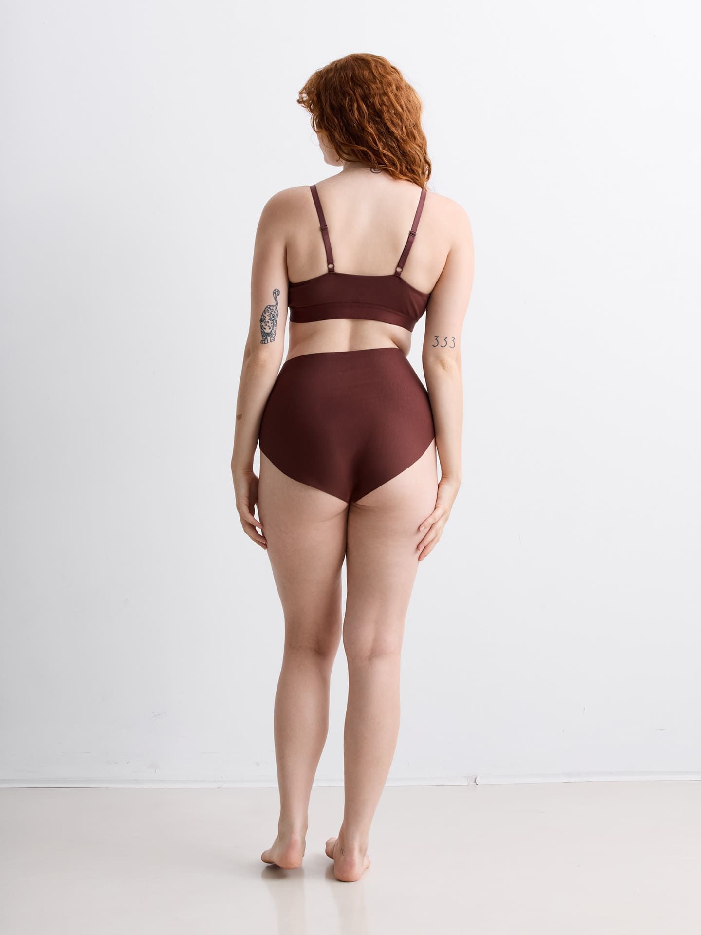 Casual Cotton High Waist Slip umbra XS