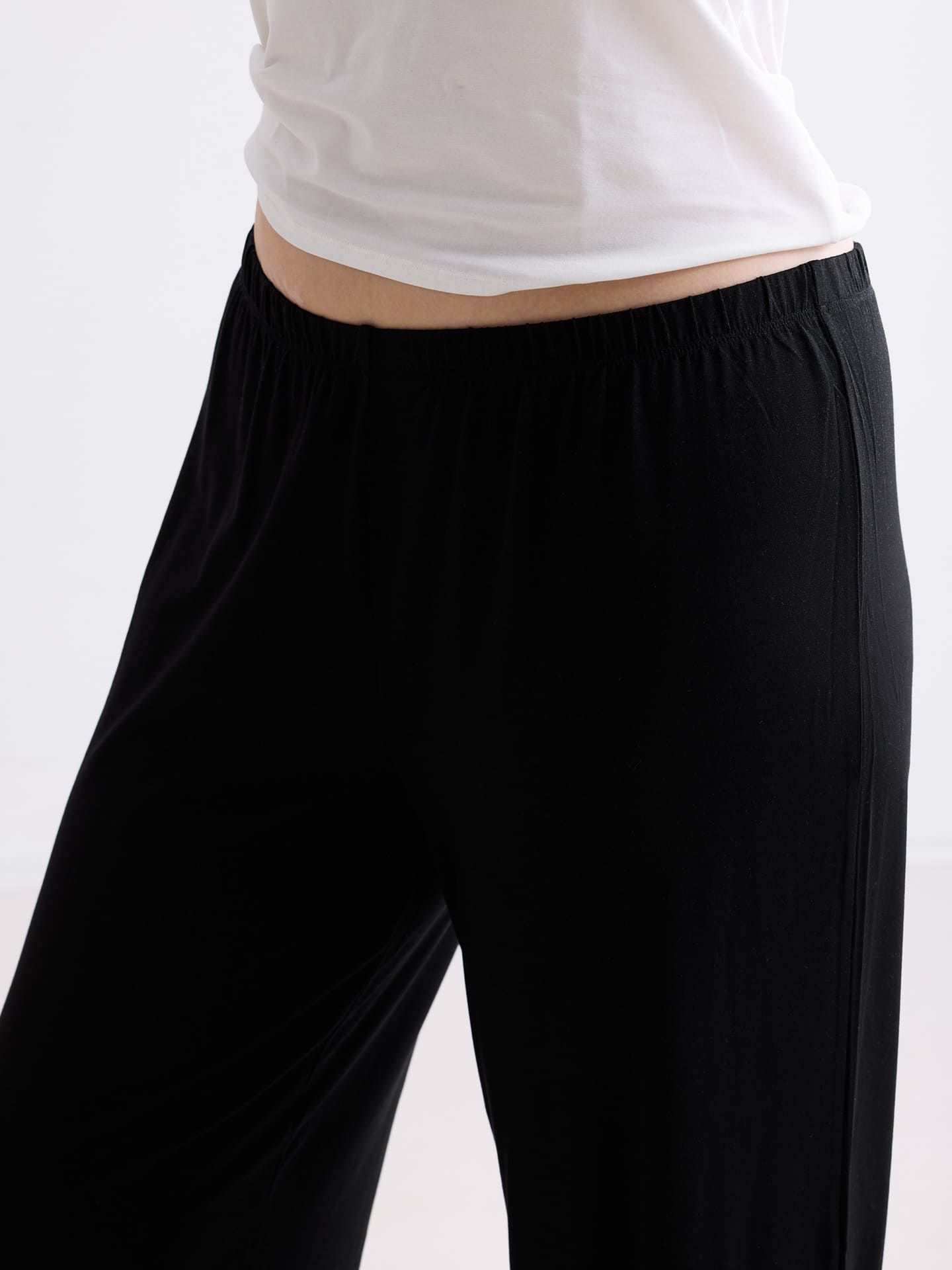 Light Touch Long Sleep Pants black 38