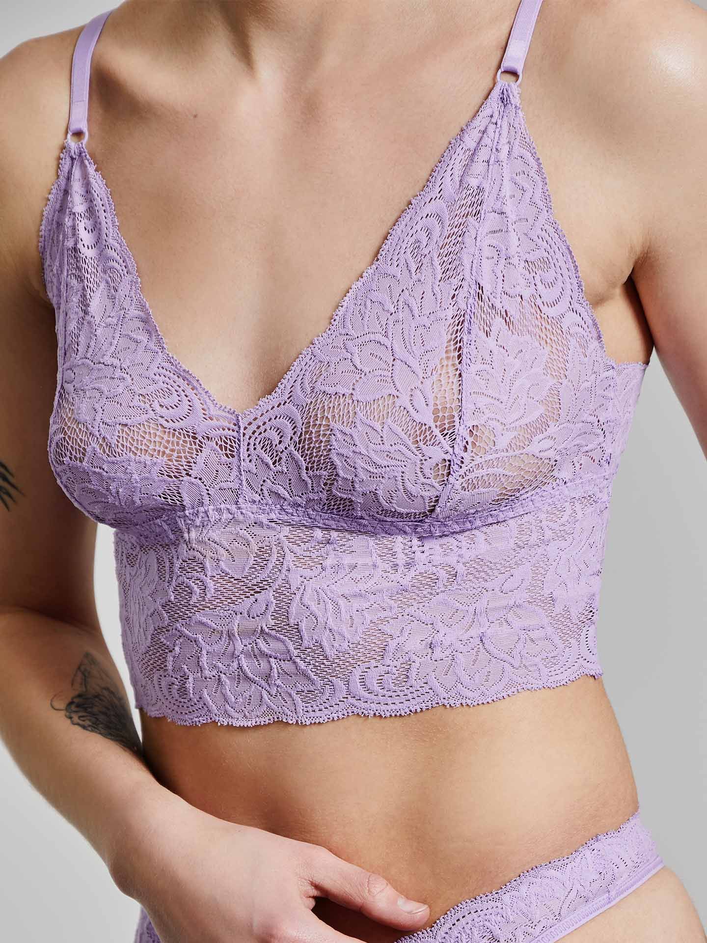Ophelia lace bralette lilac 46