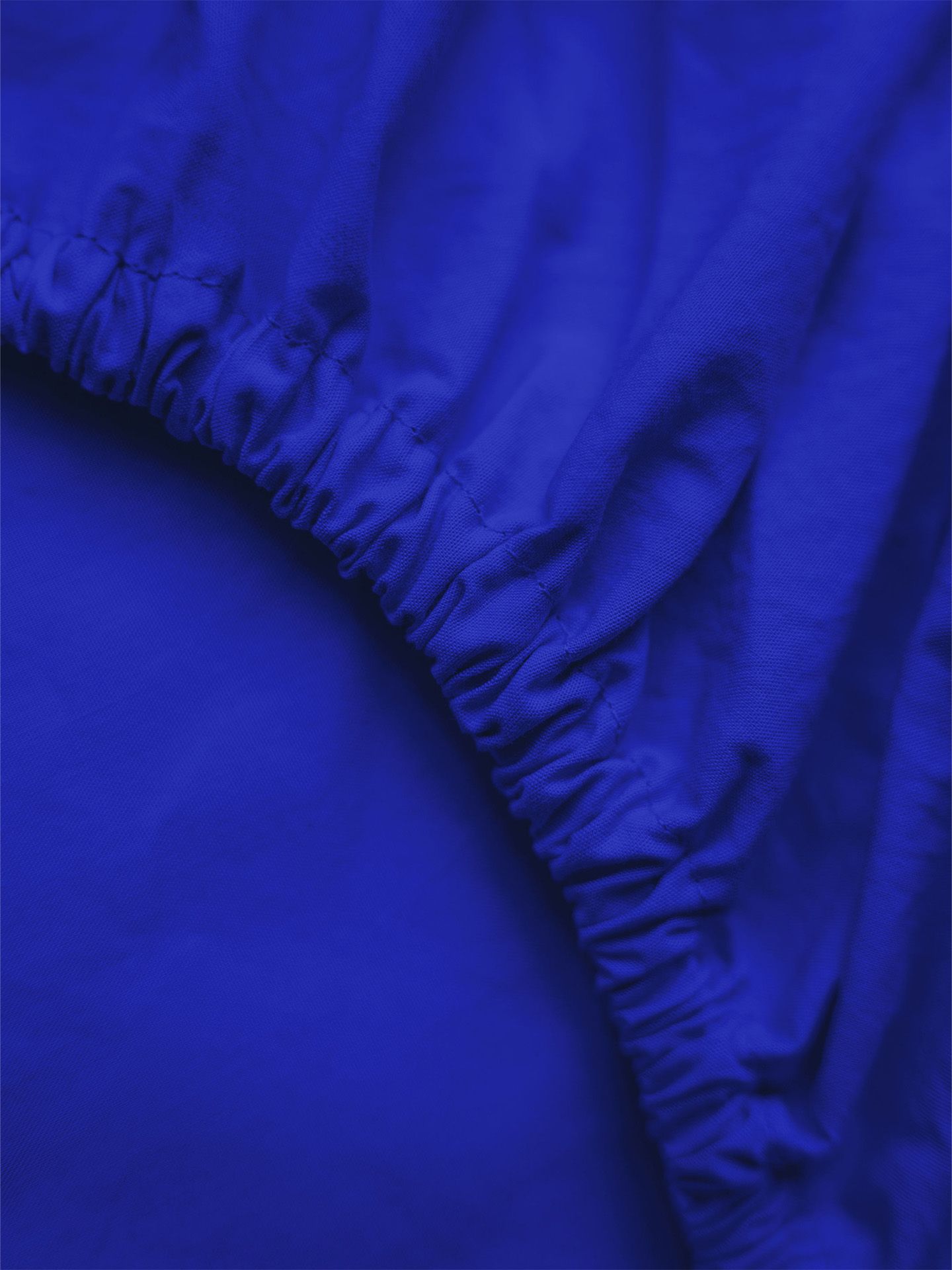 Cotton Select fitted sheet bright blue 180x200