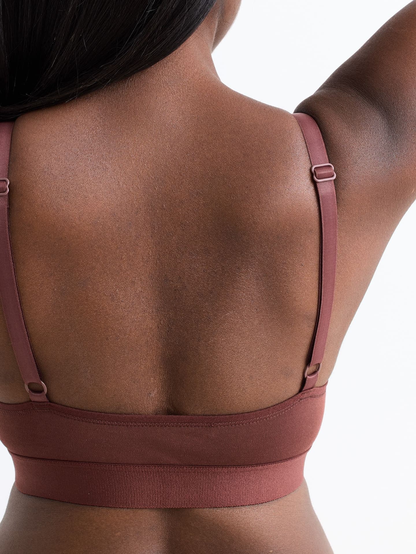 Casual Cotton Triangel Bralette umber XXL
