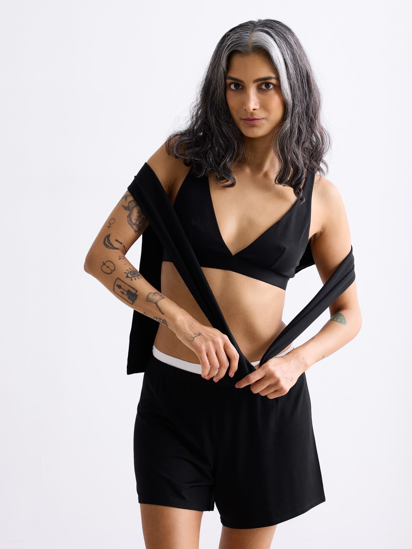 Light Touch Sleep Shorts black 38