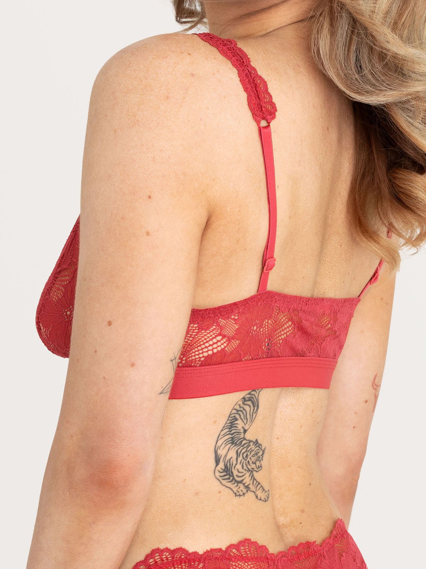 Classy Lace Bralette granatapfel  38