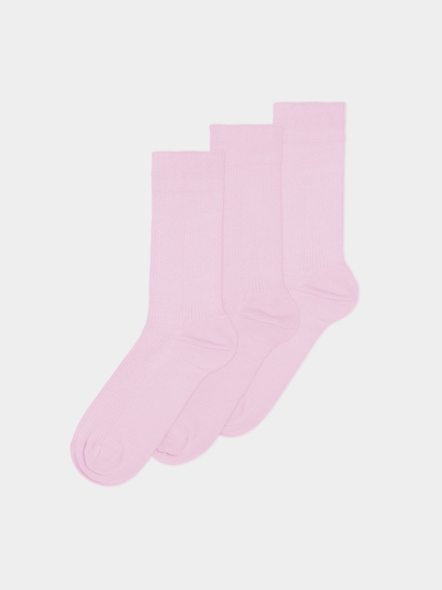 Casual Cotton Ribbed socks in a 3-pack cotton candy 39-42
