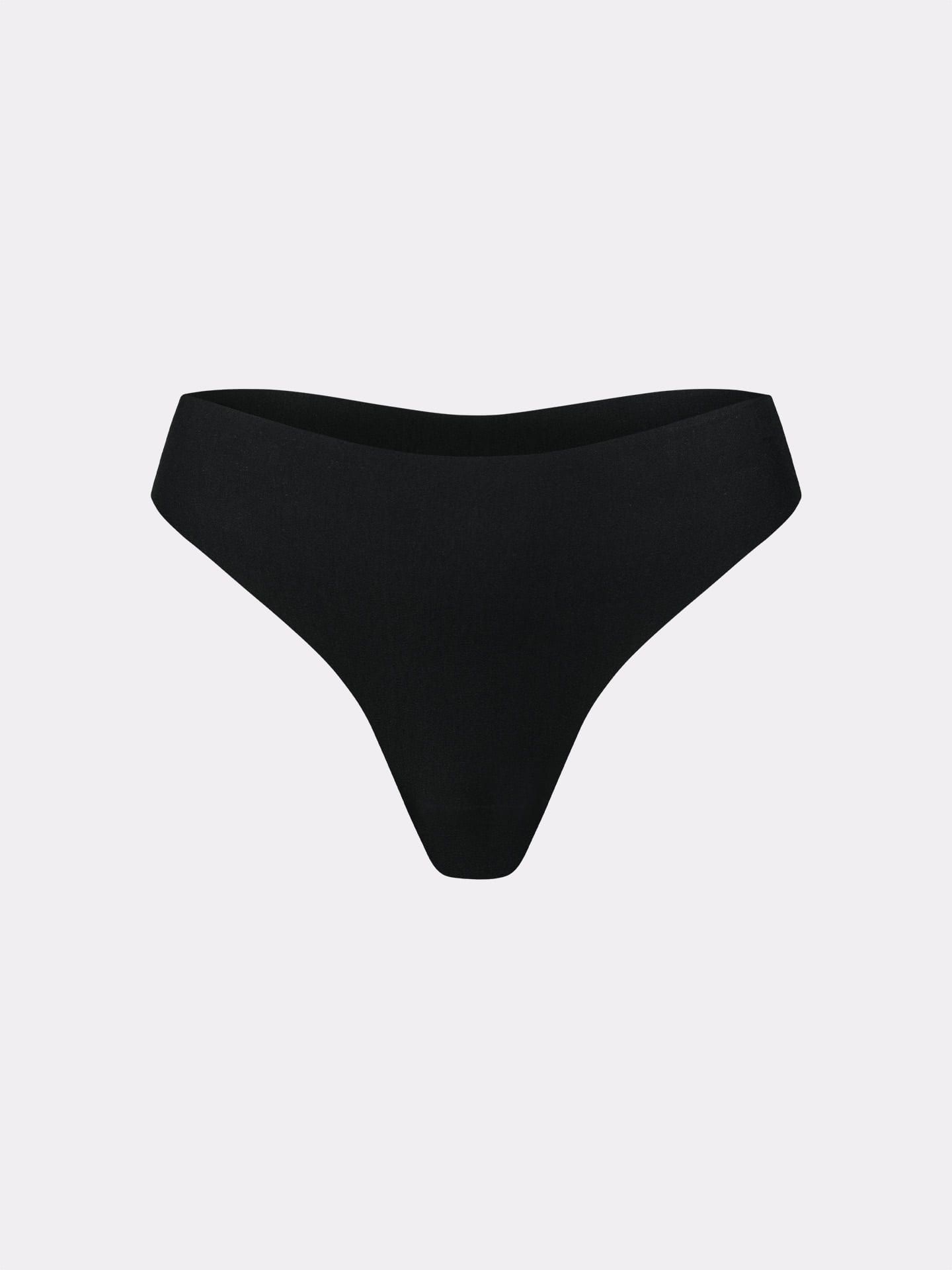 Casual Cotton Thong black S