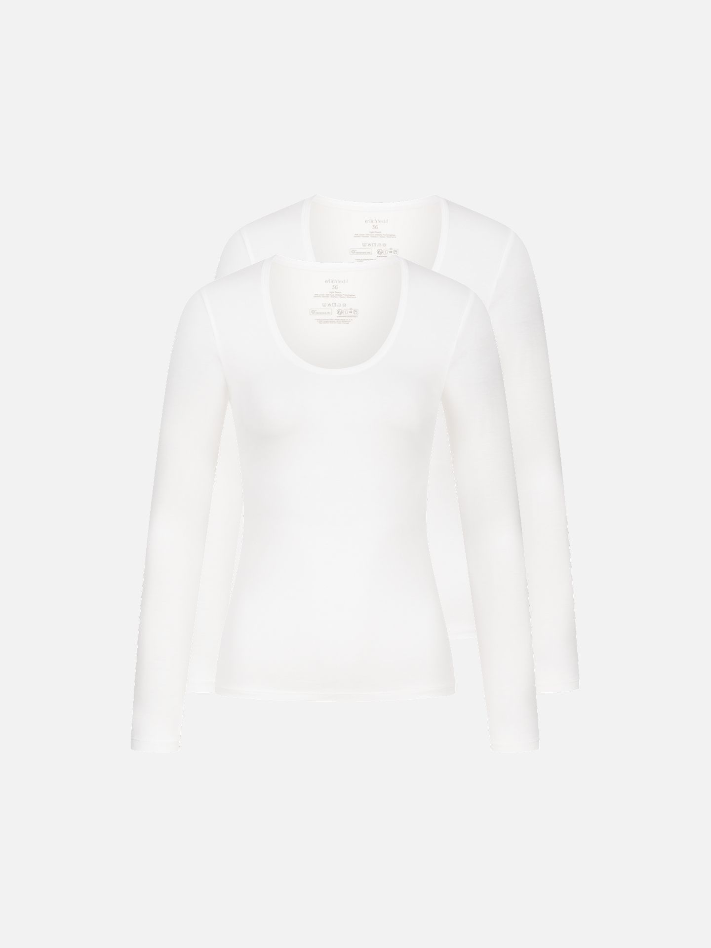 Light Touch Ballet Neck Longsleeve in a pack of 2 ecru 46