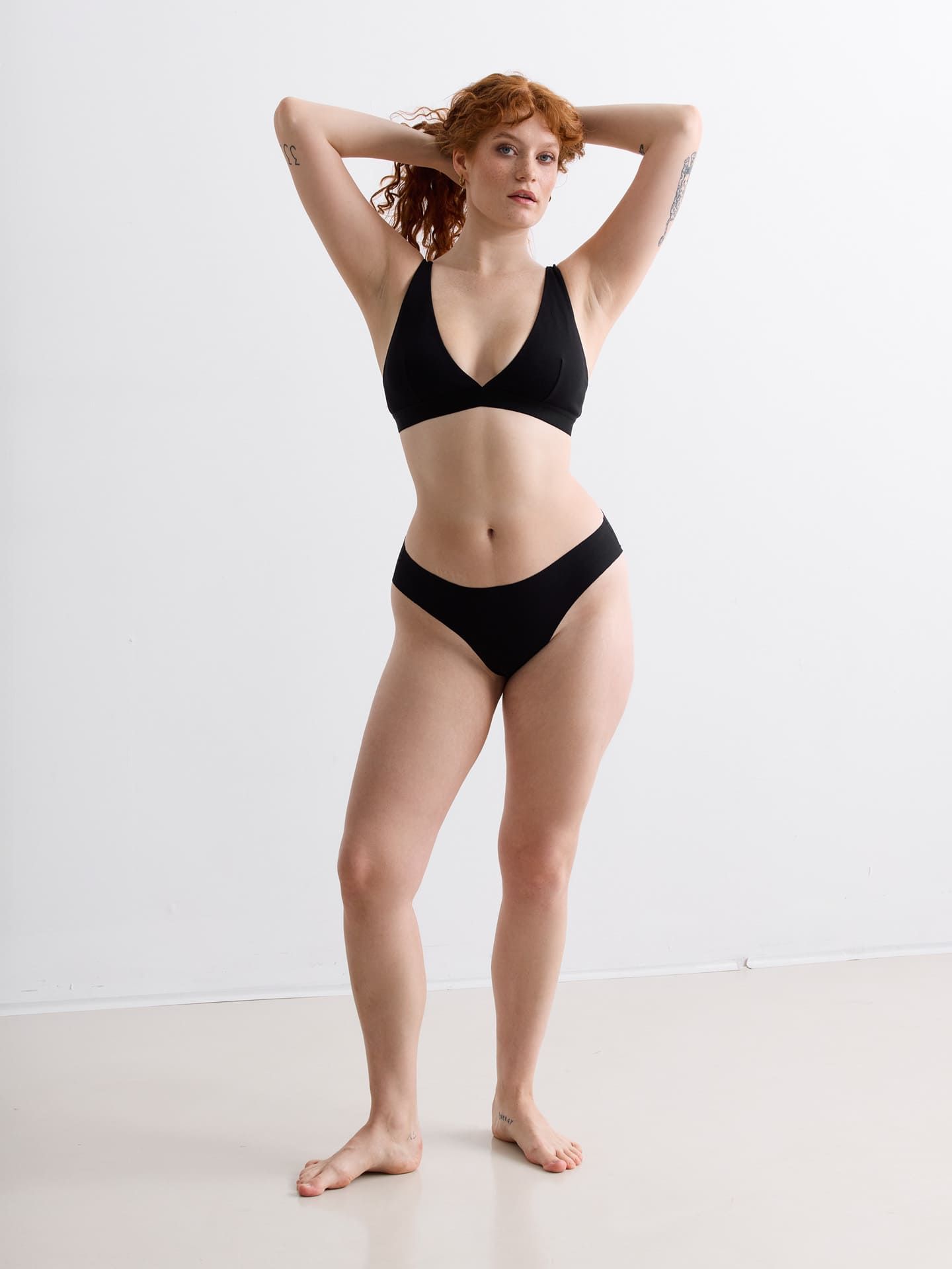 Casual Cotton Slip schwarz XXL