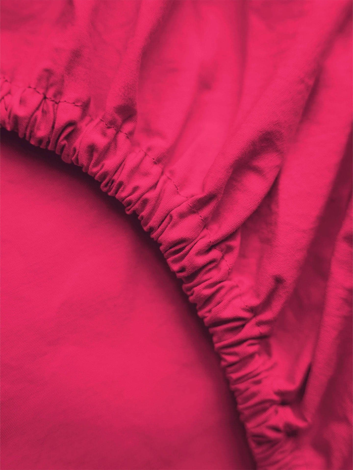 Cotton Select fitted sheet hot pink 140x200