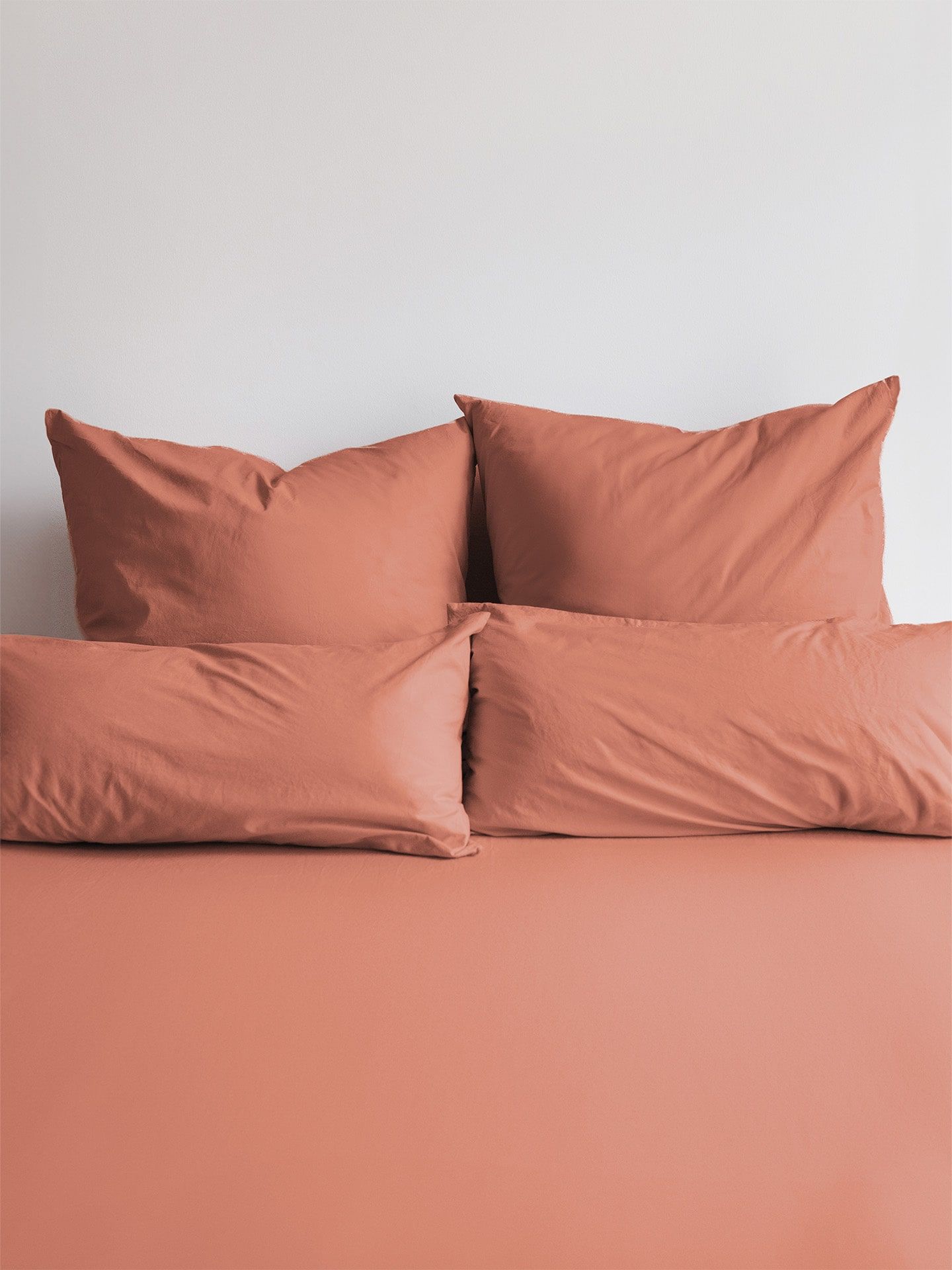 Cotton Select Spannbettlaken rostrot 90x200