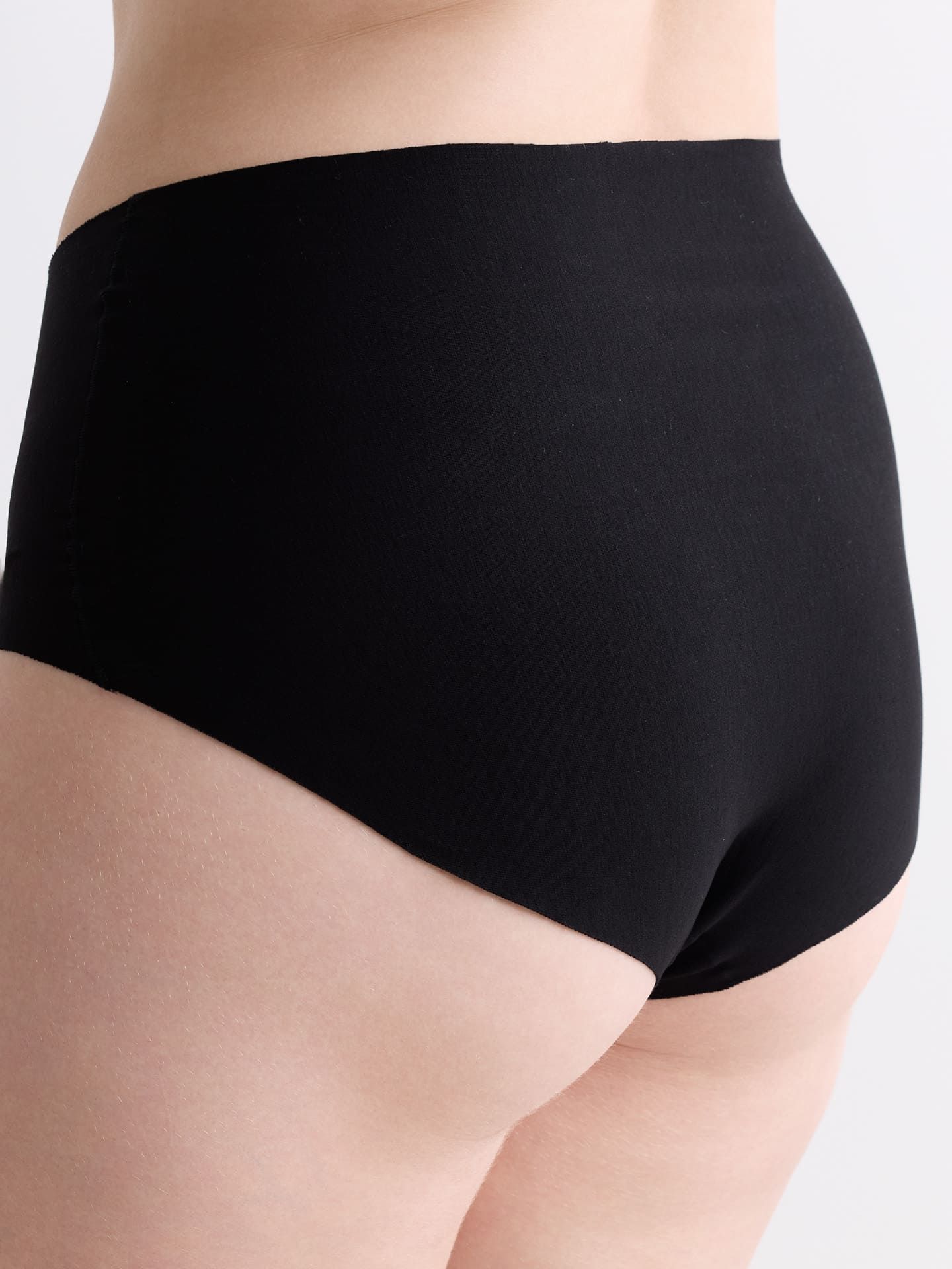 Casual Cotton High Waist Slip schwarz XS