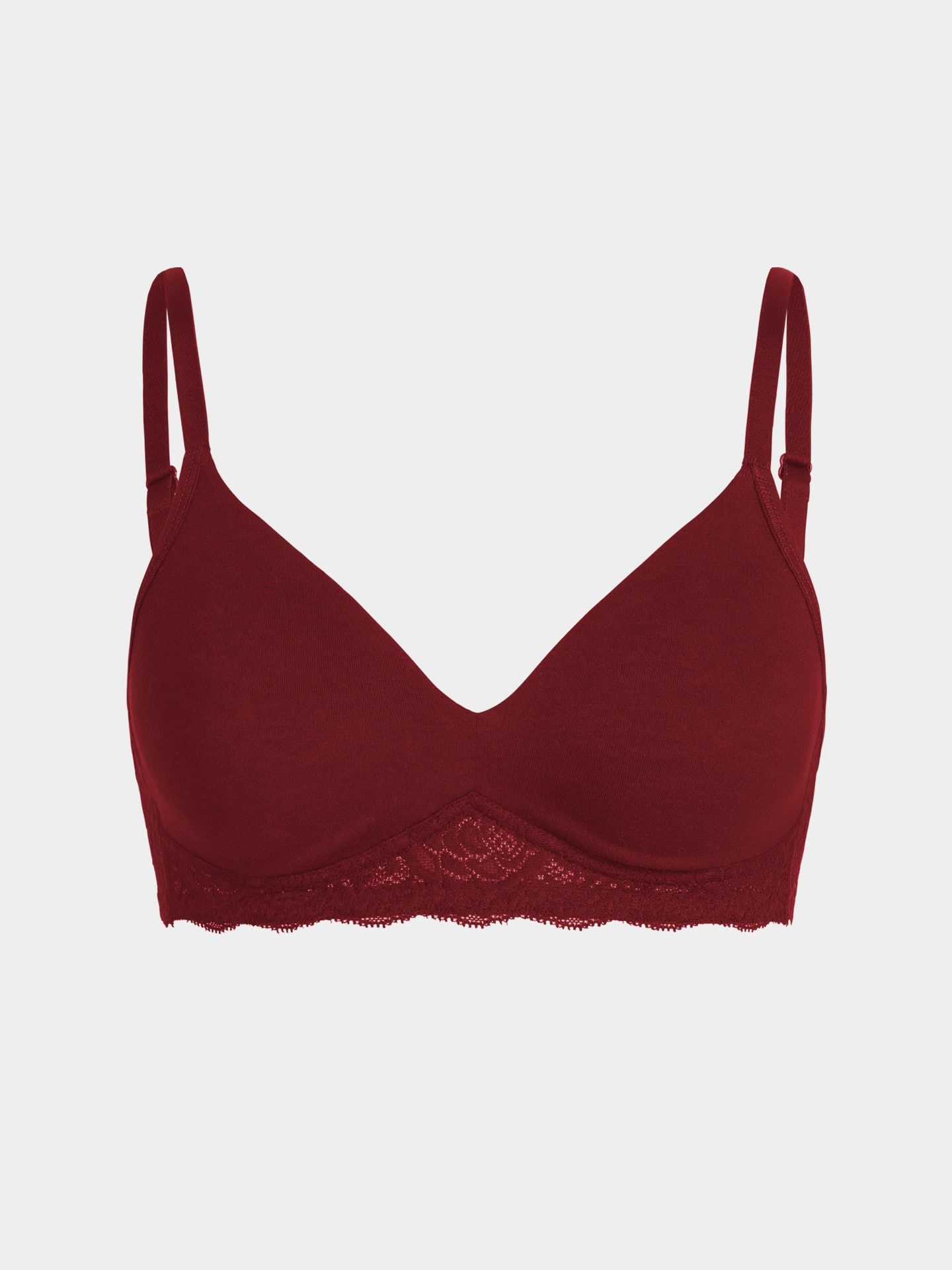 Elisabeth BH gemouldet weinrot 75B