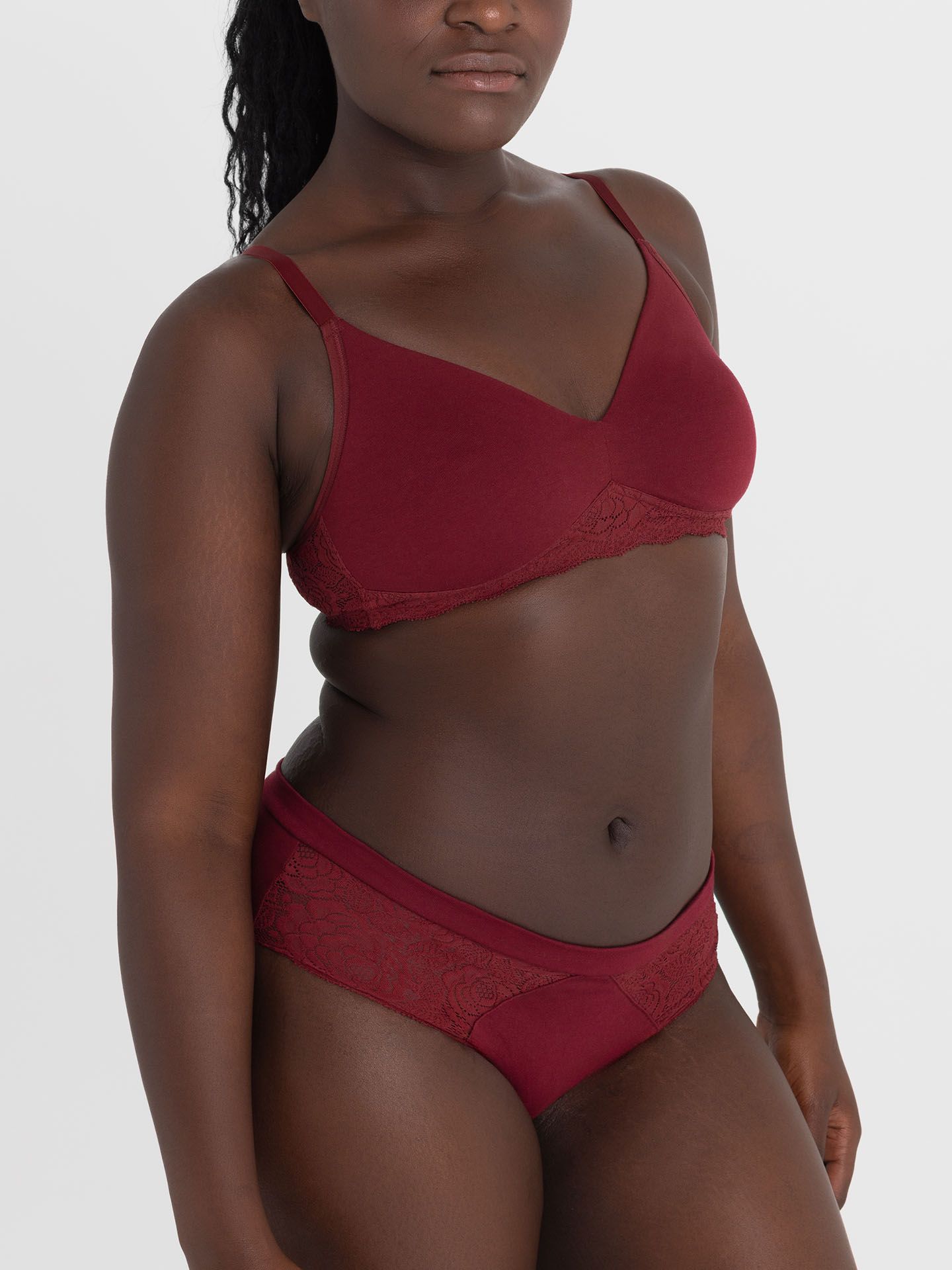 Annemarie Slip weinrot 40