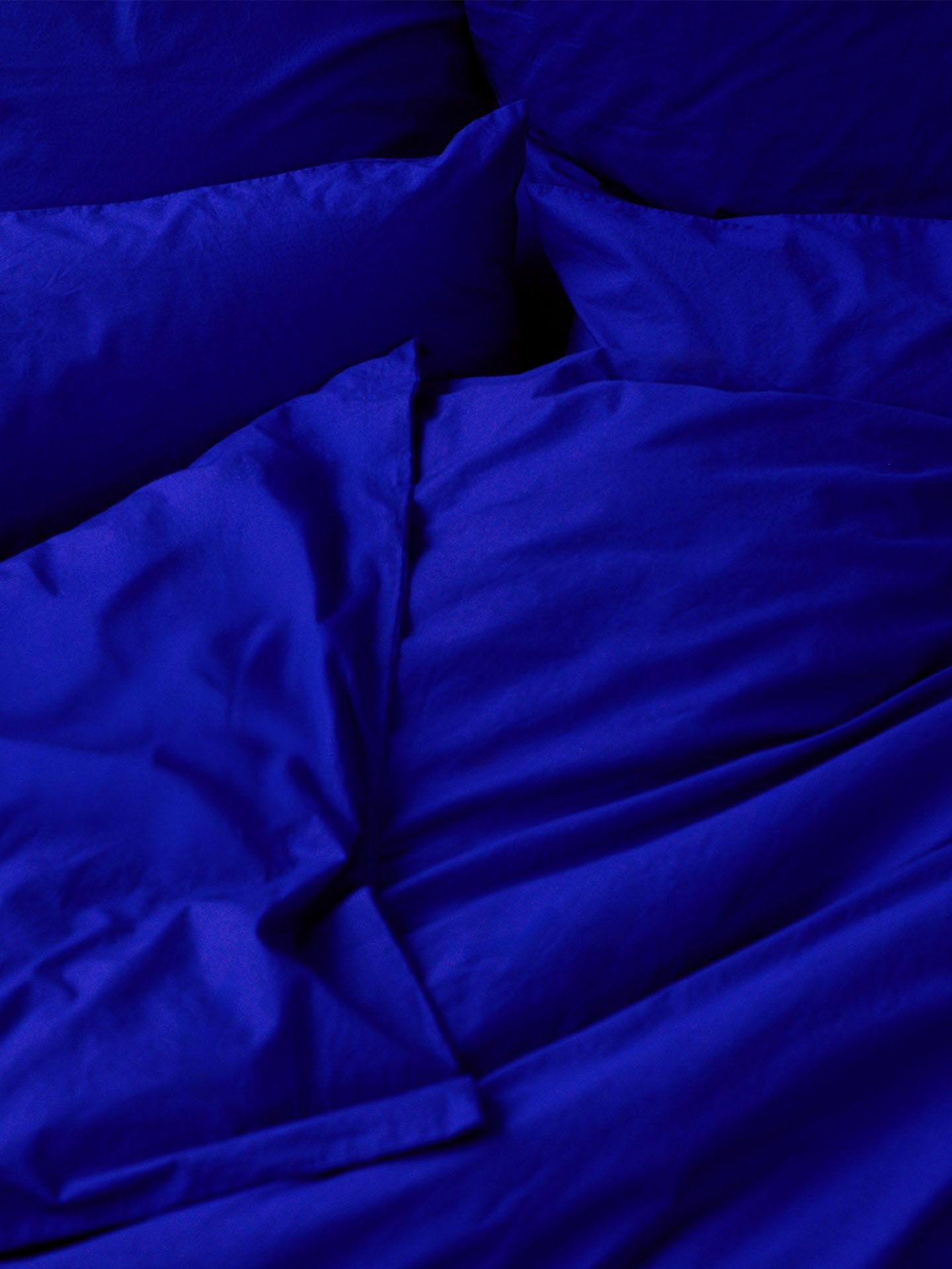 allesorten x erlich textil Finn comforter cover bright blue 140x200