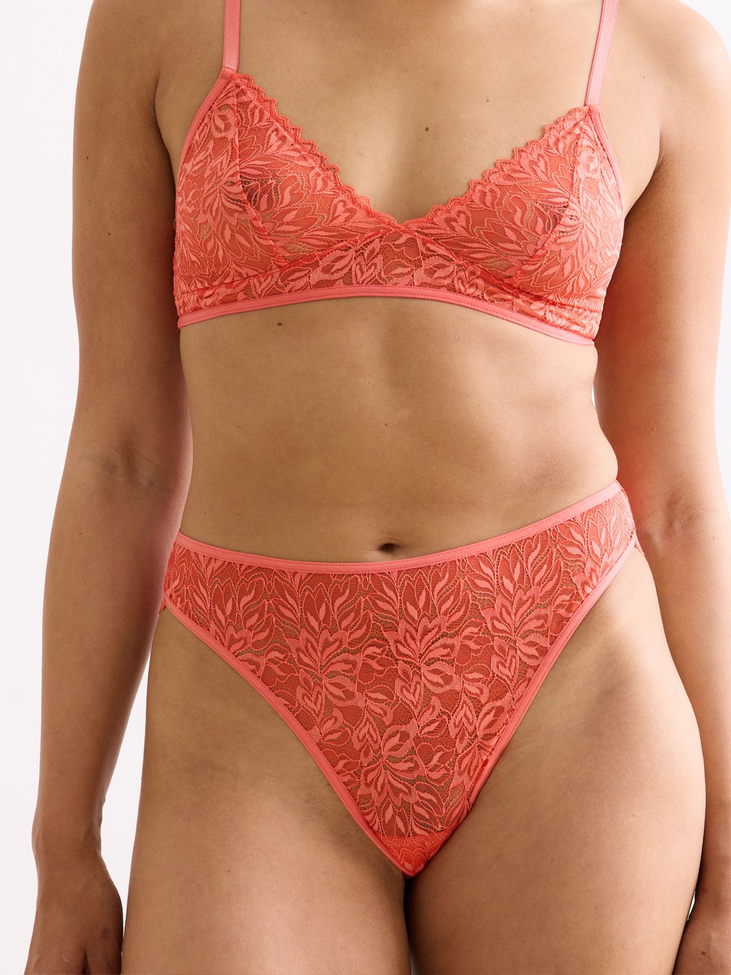 Dreamy Lace Brazil Briefs wild orange 38