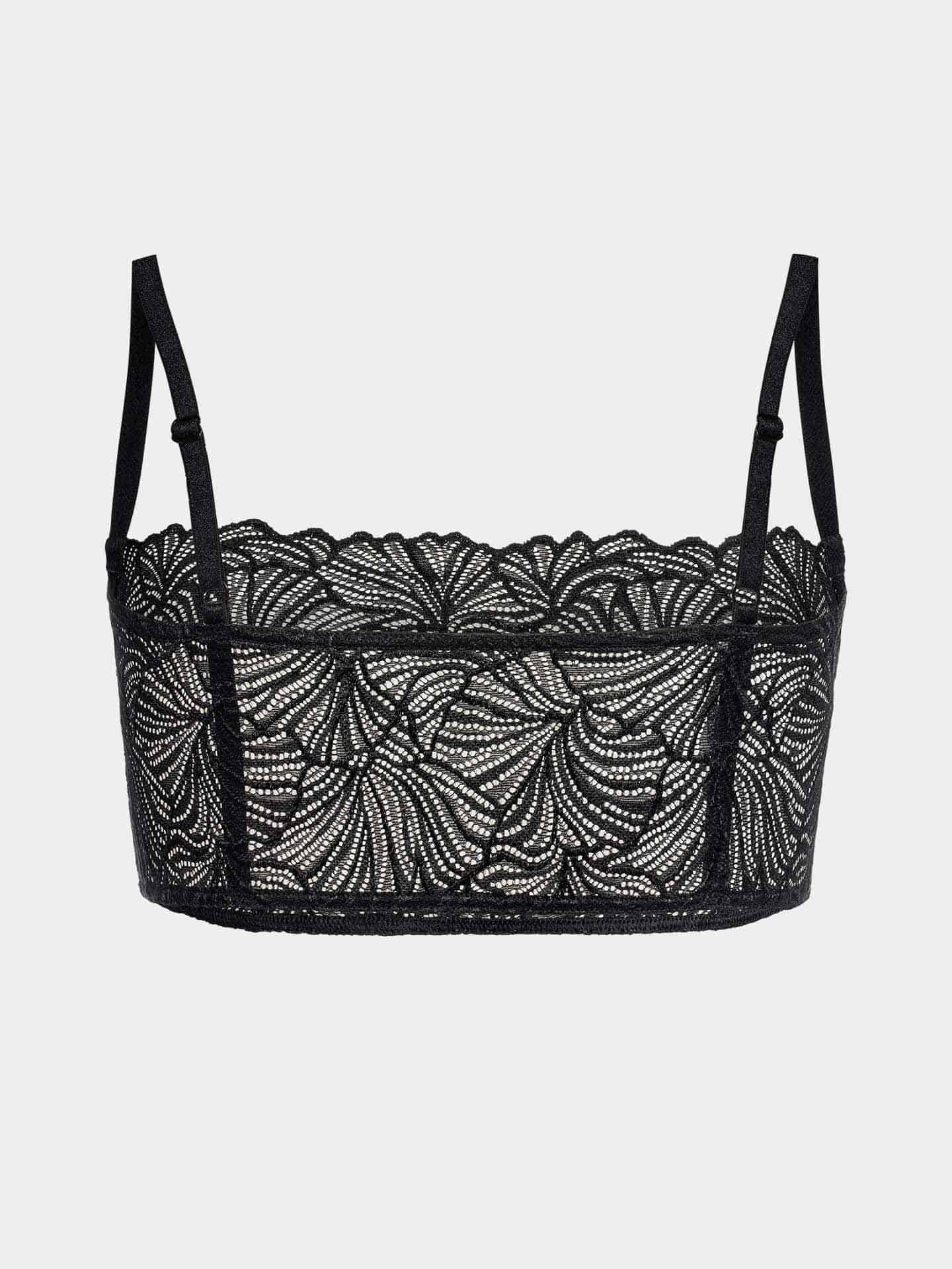 Fluid Lace Bandeau Bralette schwarz 38