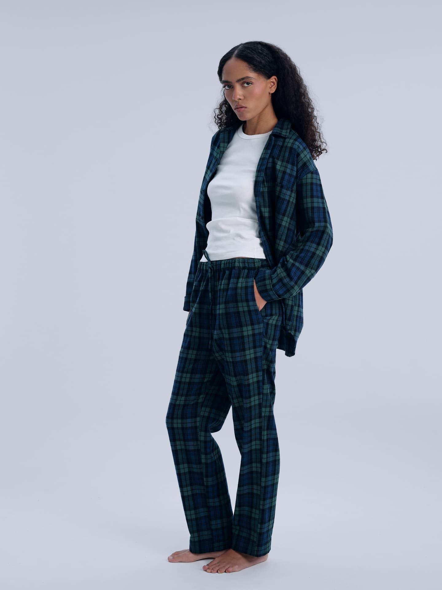 Avonté Pyjama Pants pine lake check