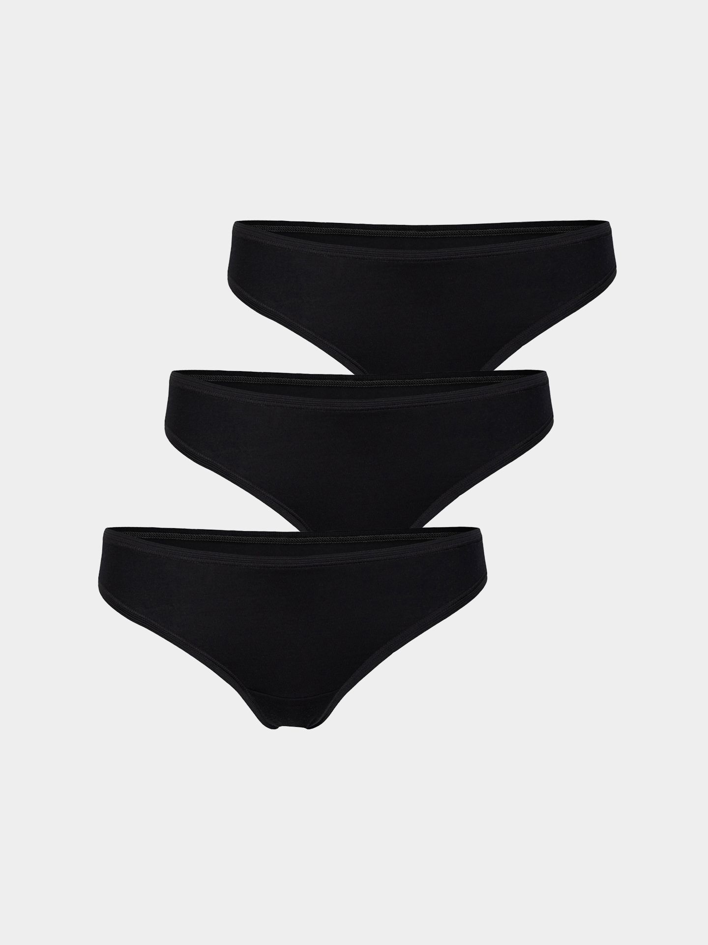 Marie 3-pack black thong size 34