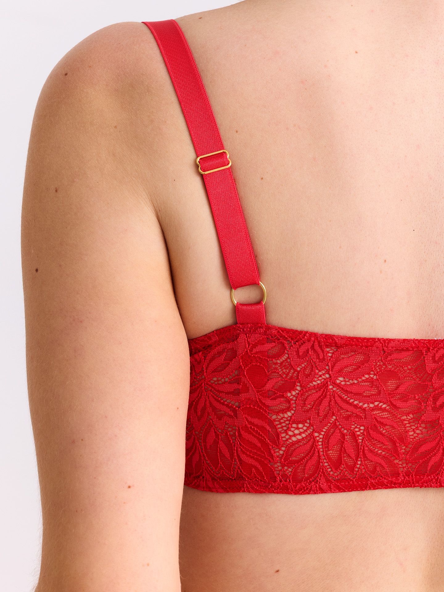 Dreamy Lace Bandeau Bralette chili red 38