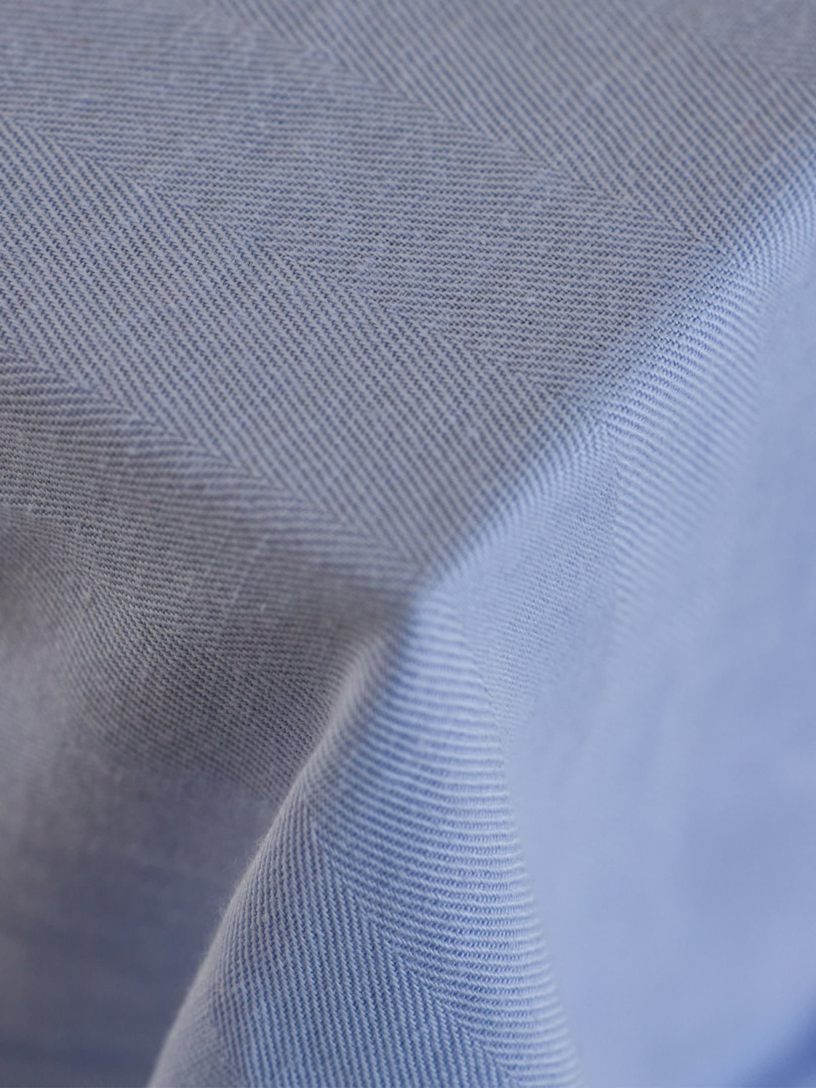 onomao x erlich textil Drapierte Tischdecke zartblau 260x420