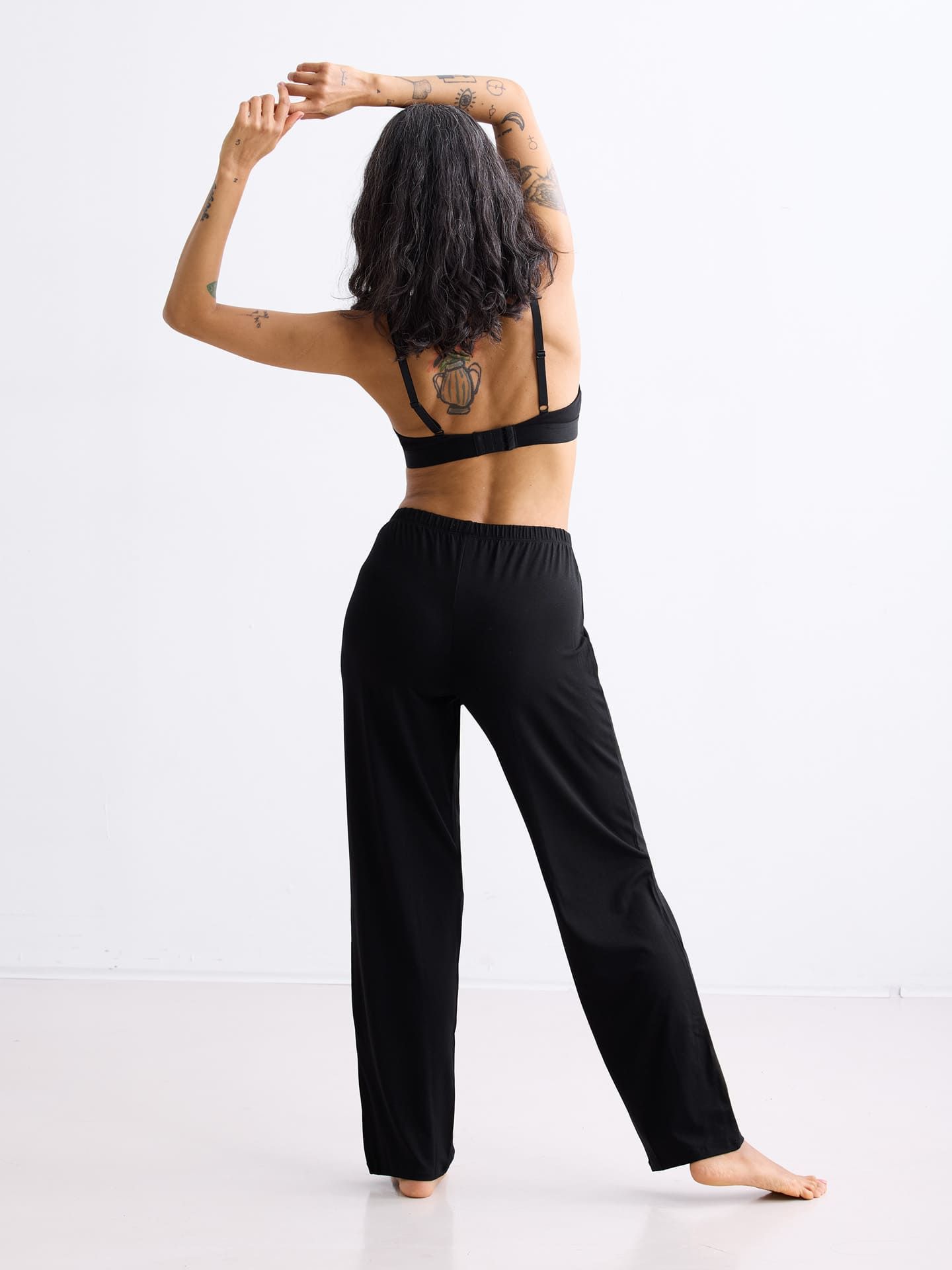 Light Touch Long Sleep Pants black 38