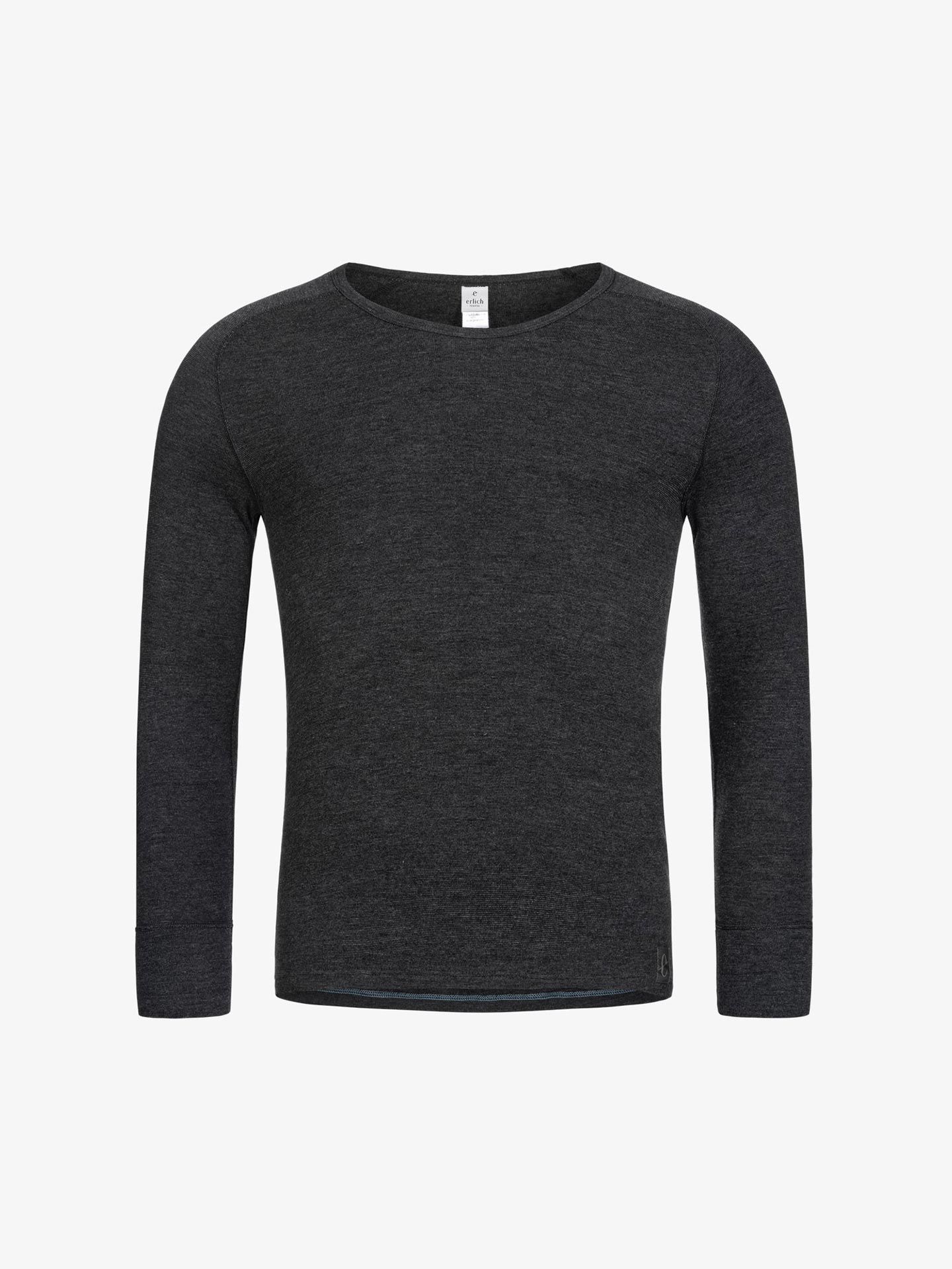 Jakob Thermoshirt Langarm schwarz-melange L