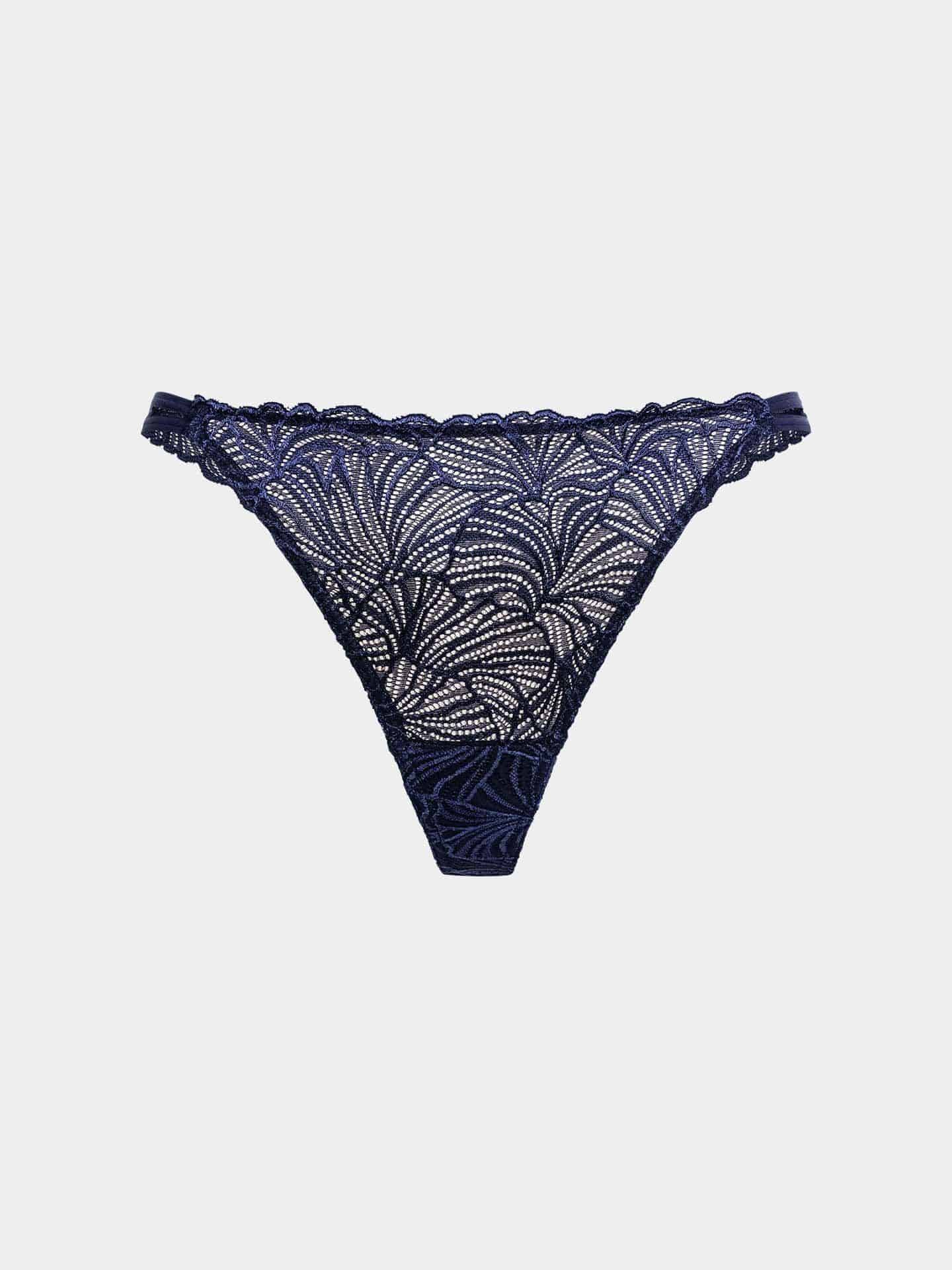 Fluid Lace String mitternachtblau 38