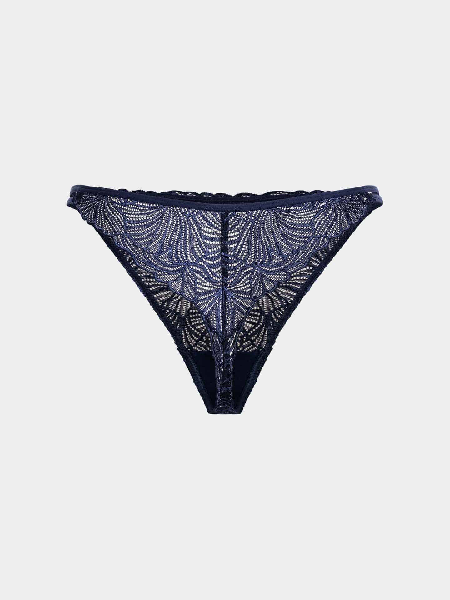 Fluid Lace String mitternachtblau 38