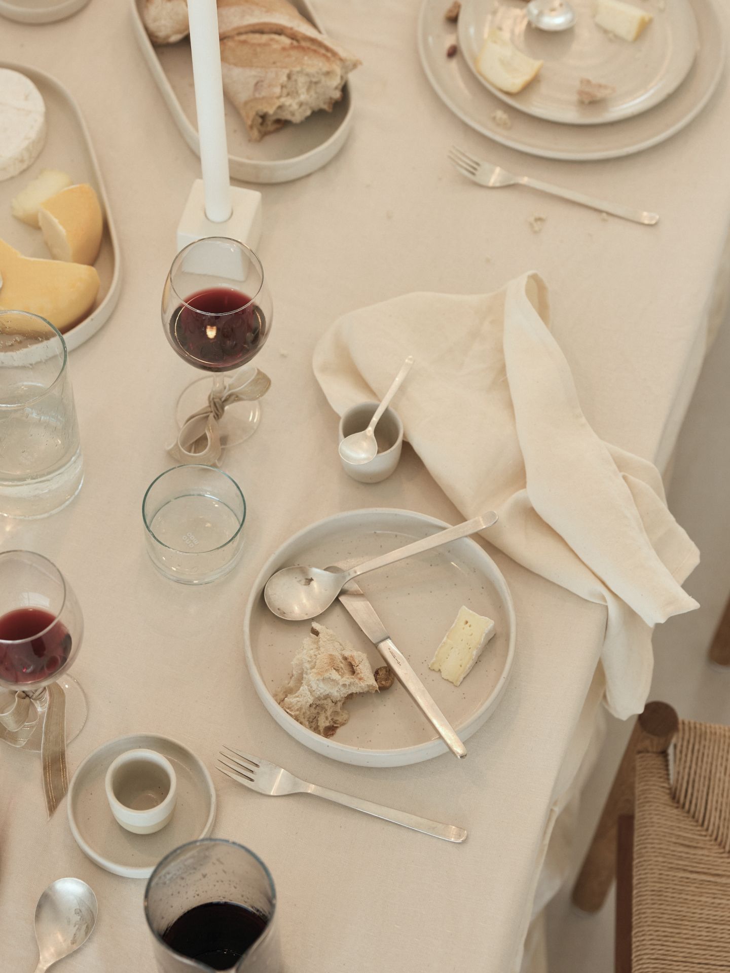 onomao x erlich textil Cloth napkins 4-pack undyed 45x45